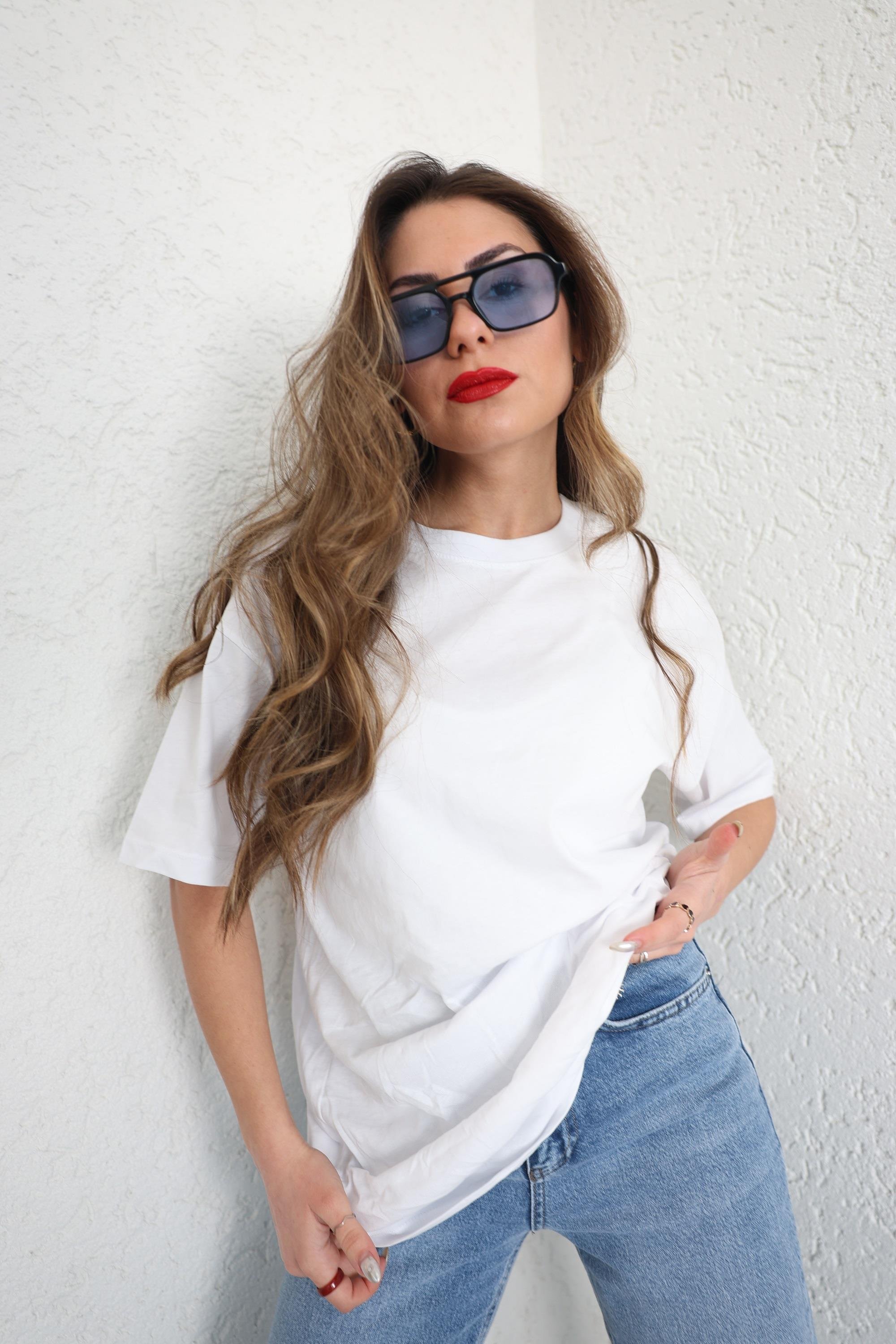 TshirtOversize Bisiklet Yaka Basic Tshirt