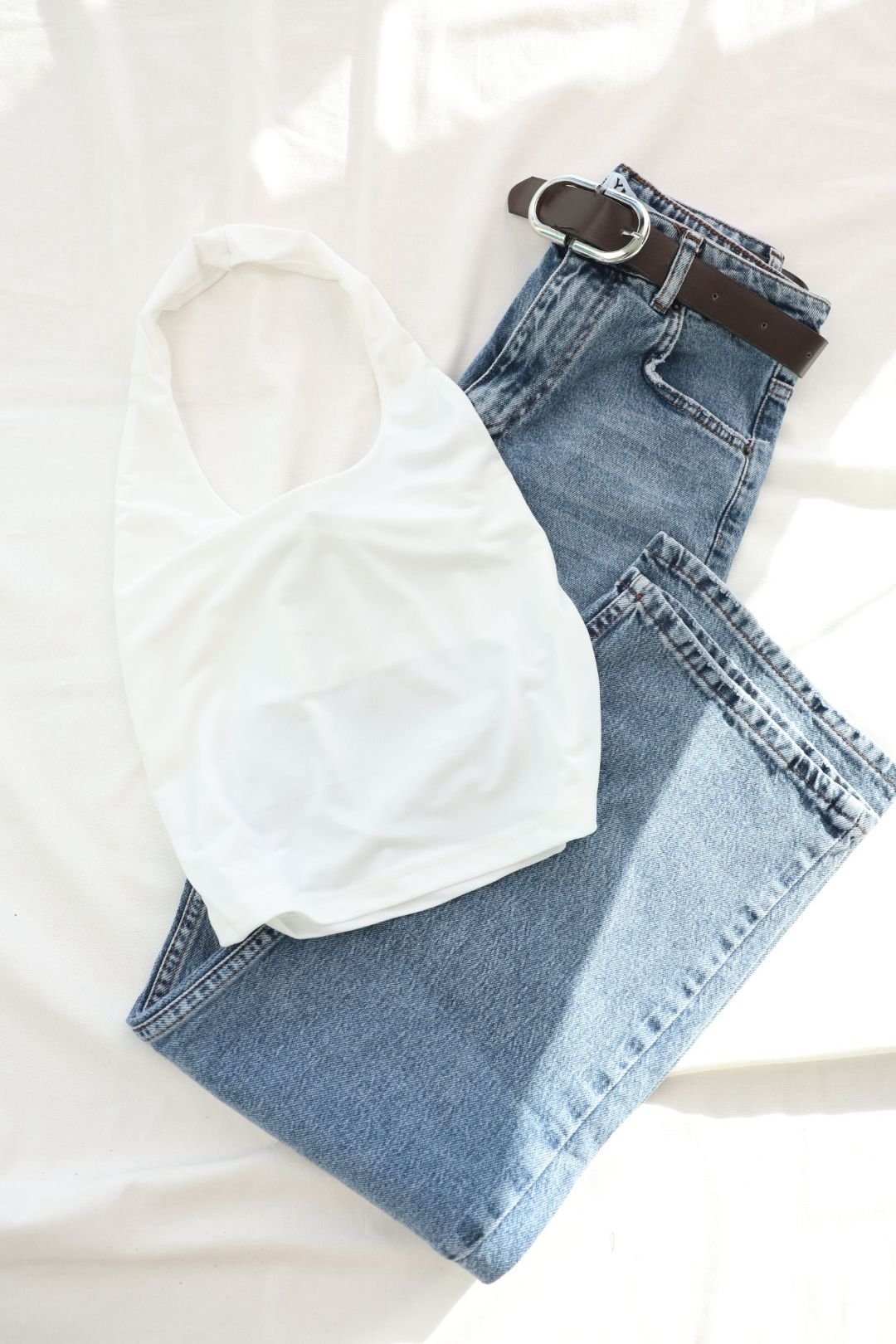 CroptopsBoyun Geçmeli Crop