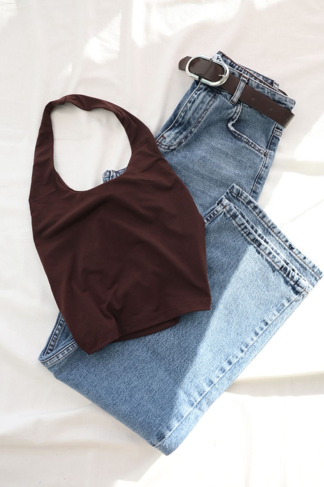 CroptopsBoyun Geçmeli Crop