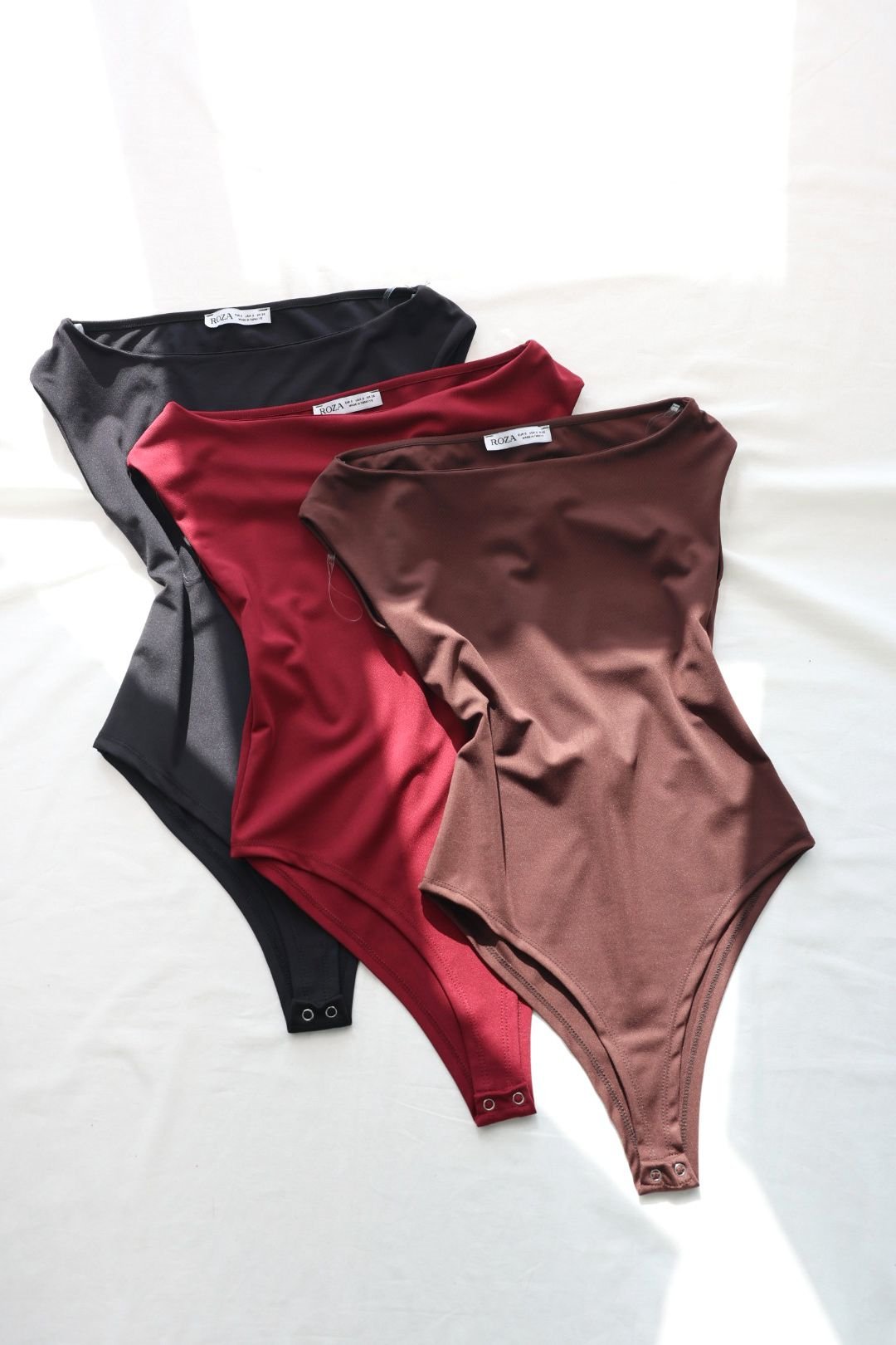 BodysuitKayık Yaka Dalgıç Bodysuit