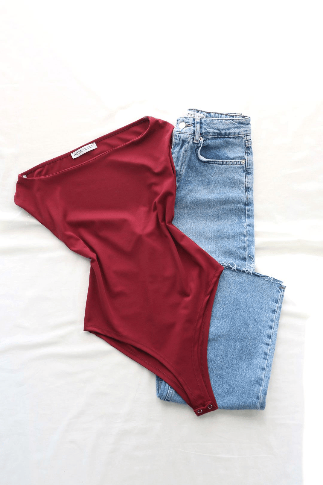 BodysuitKayık Yaka Dalgıç Bodysuit