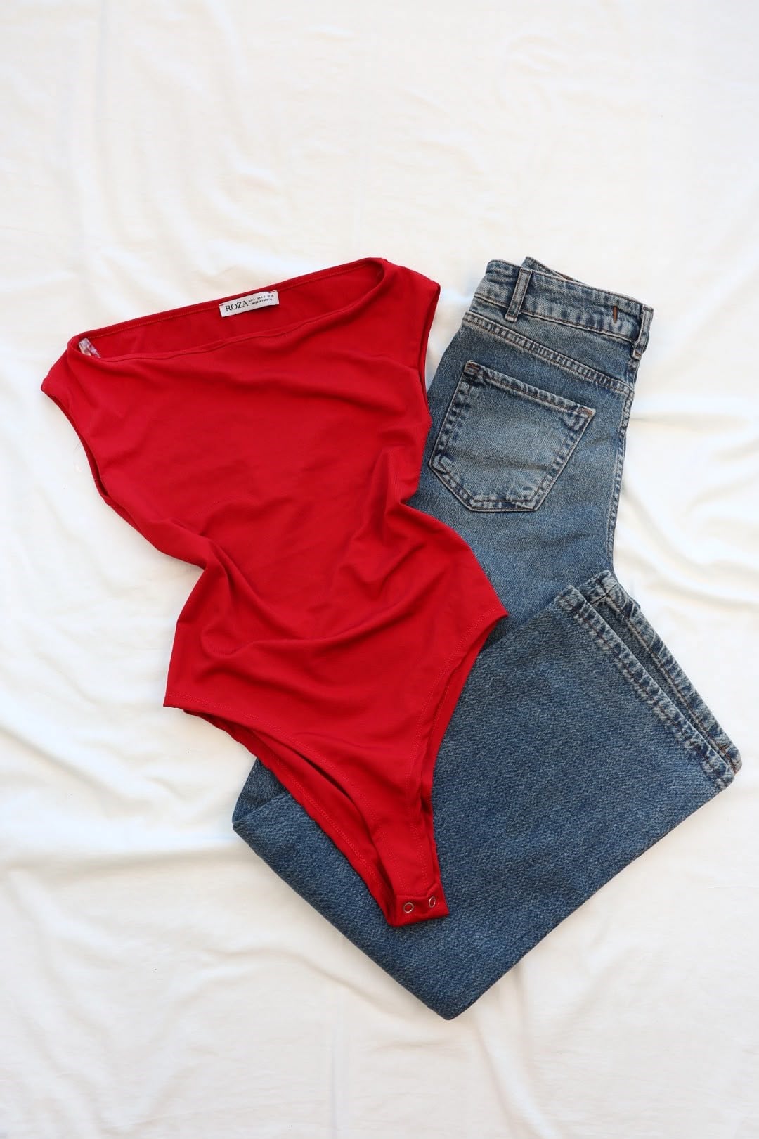 BodysuitKayık Yaka Dalgıç Bodysuit