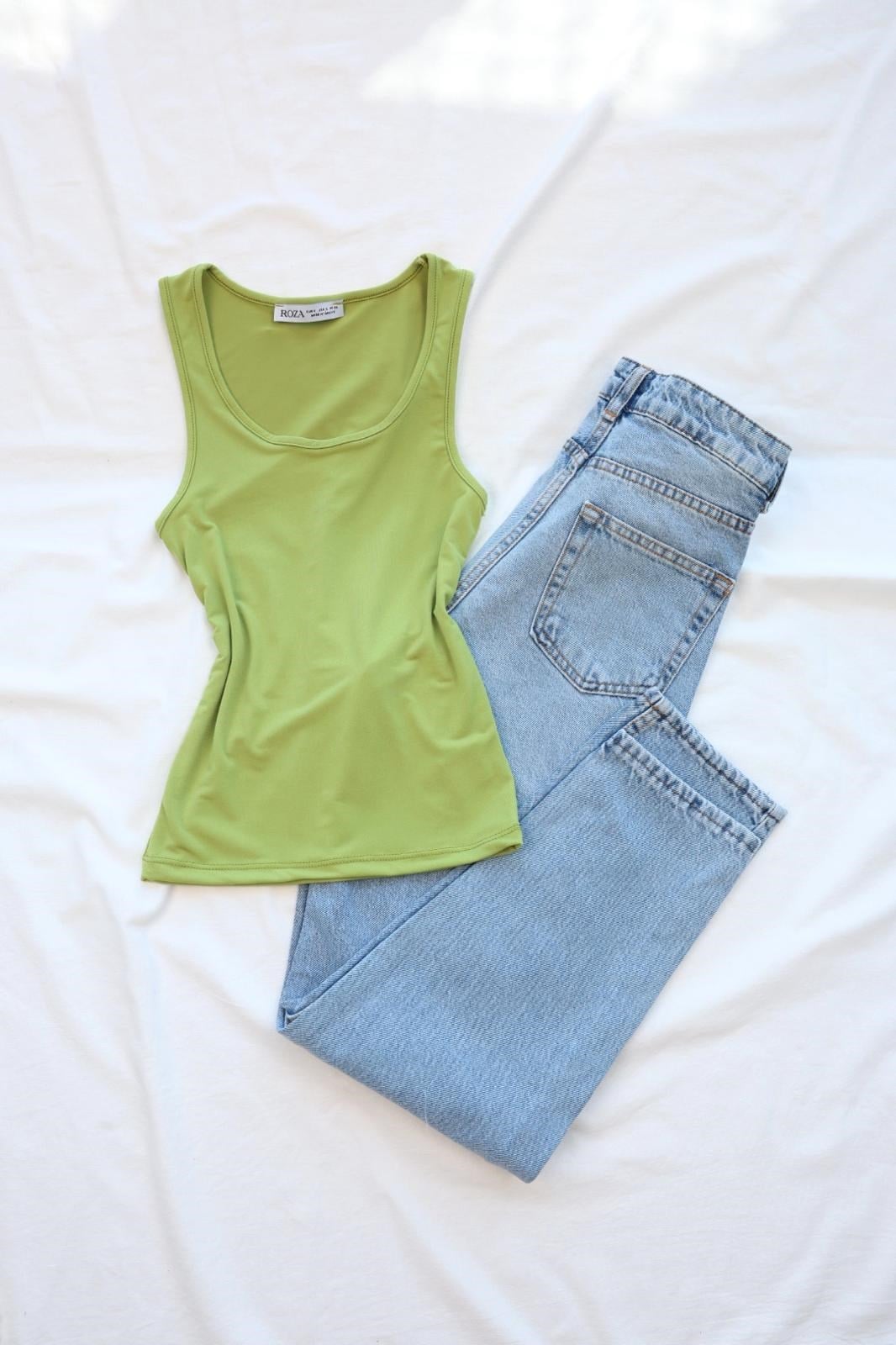CroptopsAskılı Düz Atlet