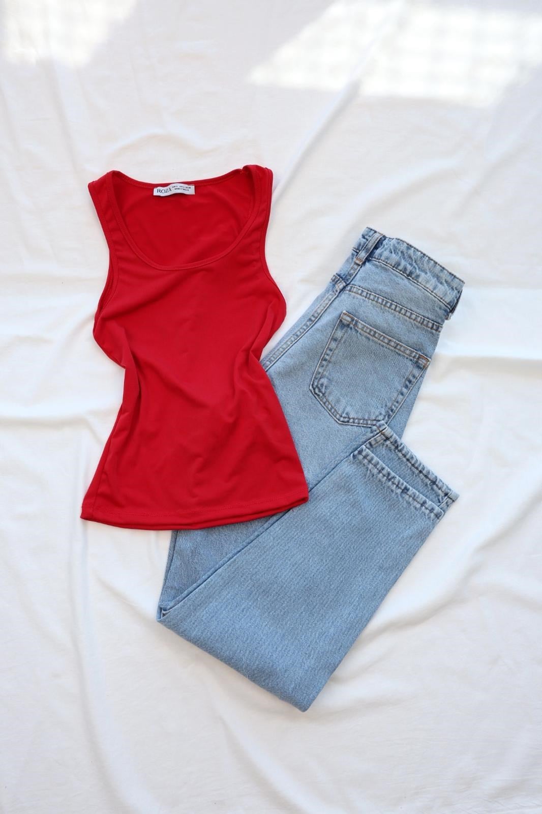 CroptopsAskılı Düz Atlet