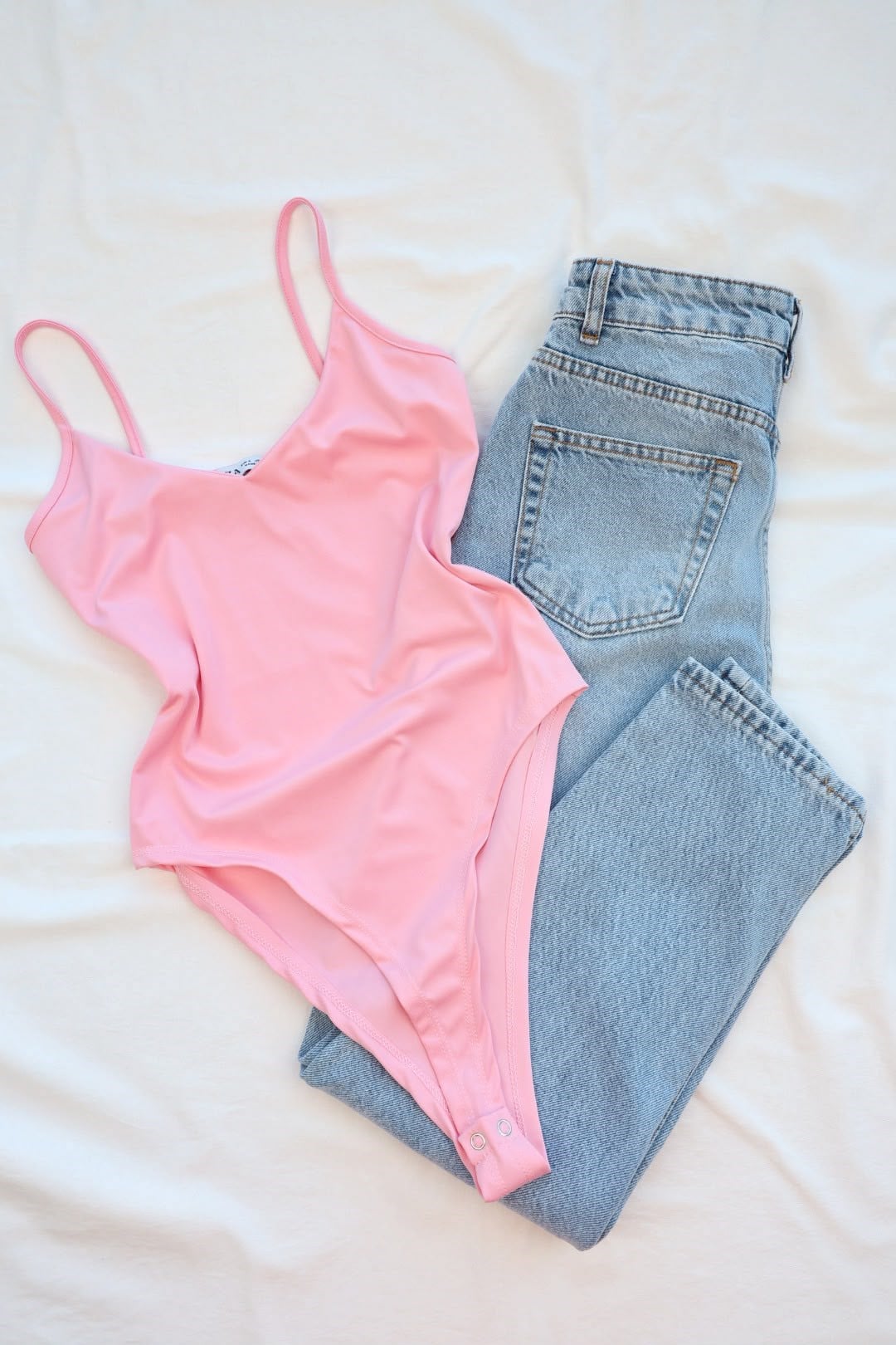 BodysuitAskılı Çıtçıtlı Bodysuit