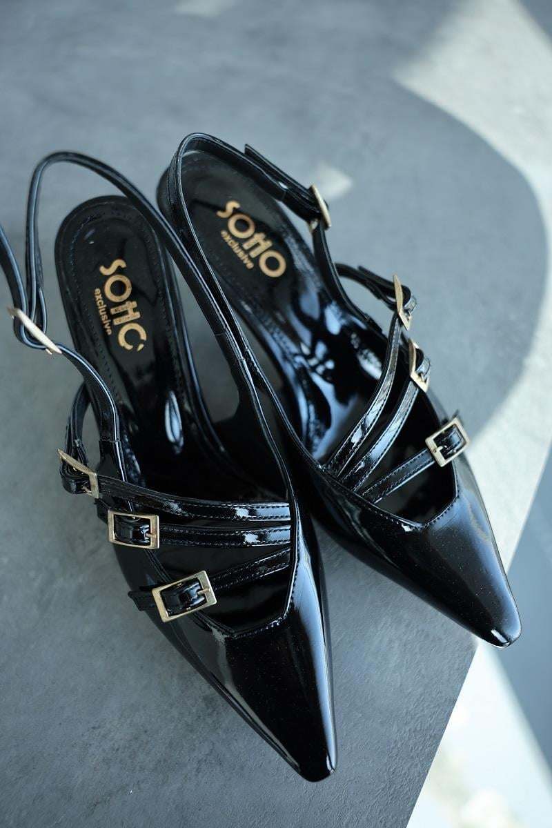 Topuklu AyakkabıBonita 3 Kemer Kısa Topuk Ayakkabı