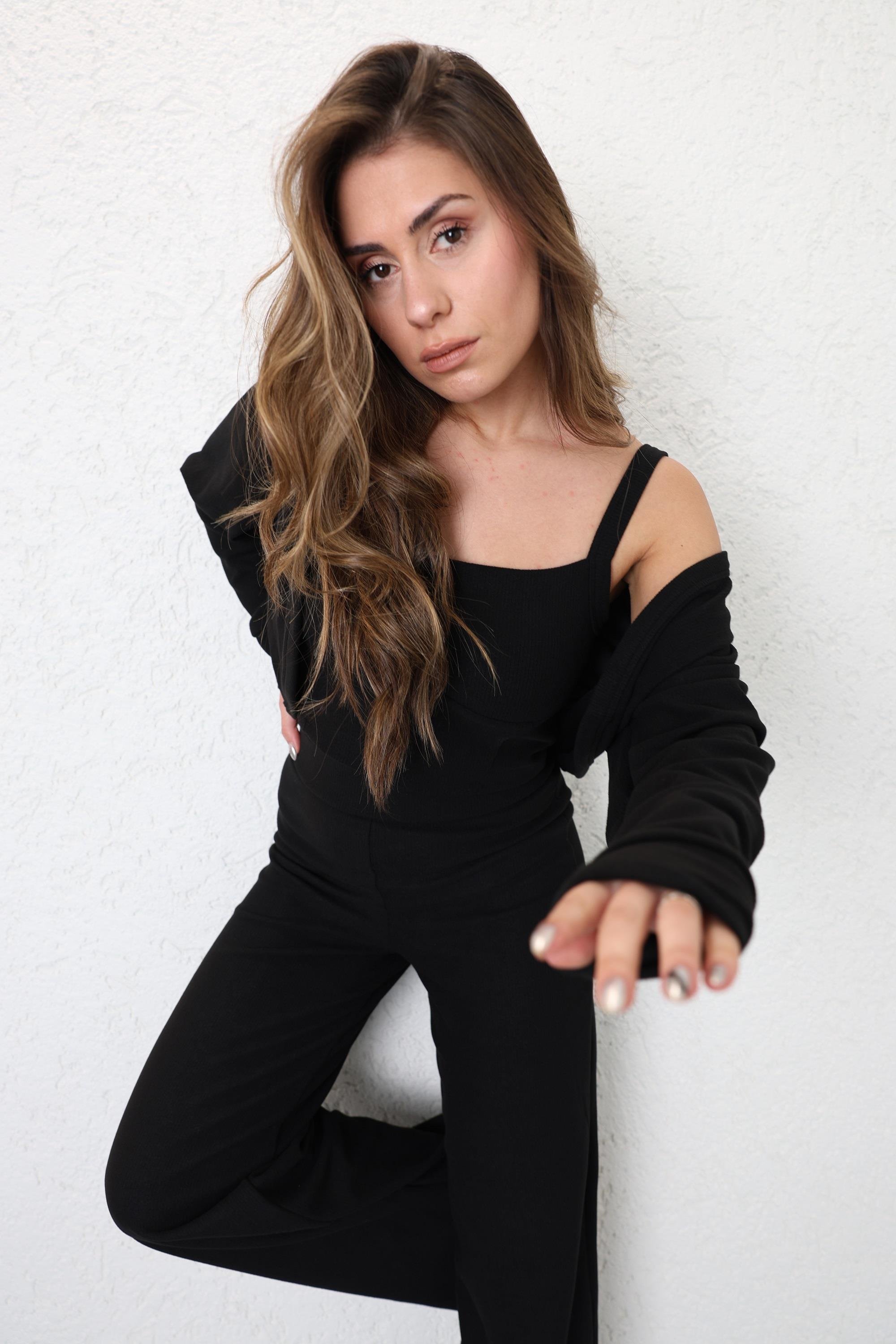 Pantolon TakımÖrme Hırkalı 3lü Takım