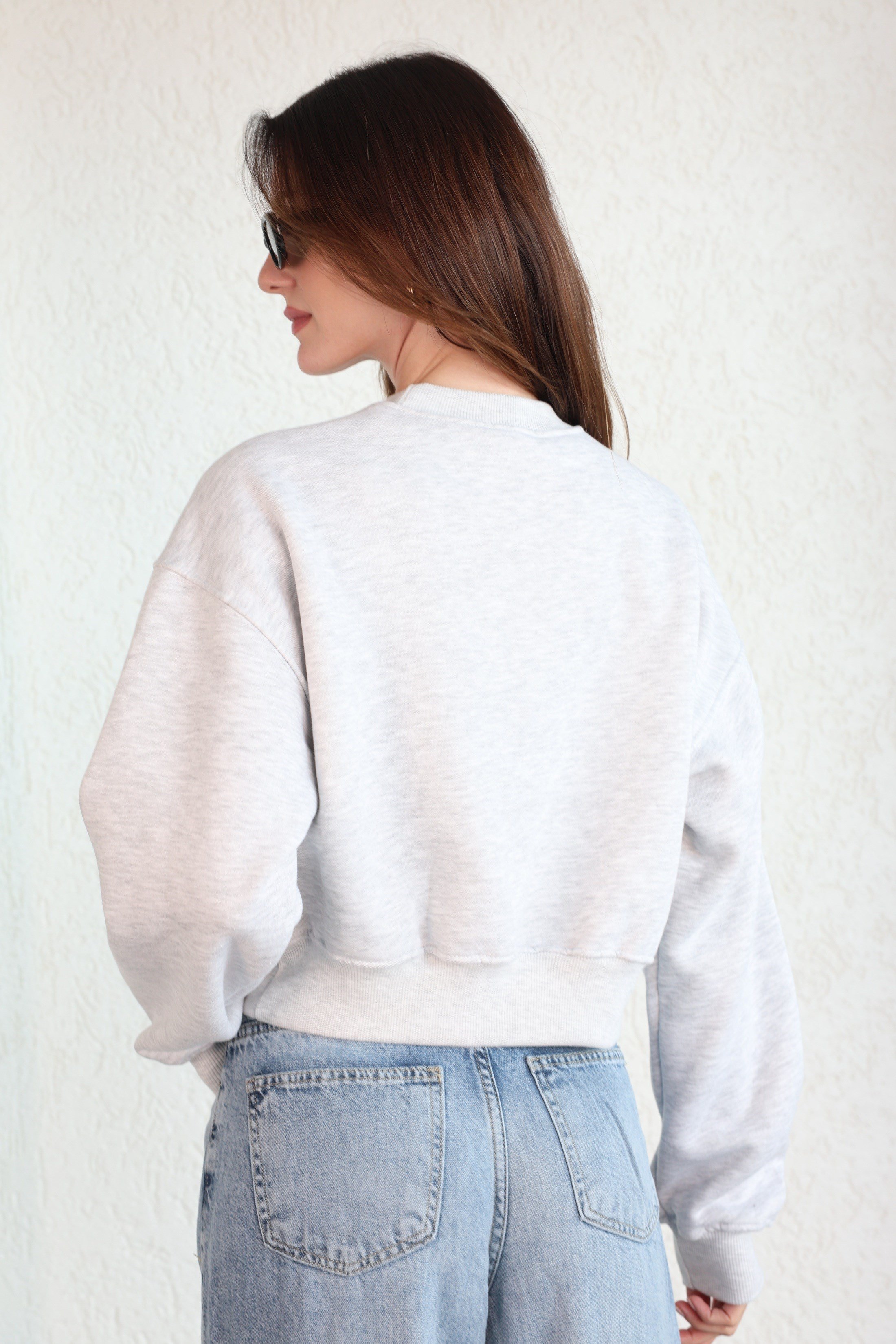 SweatO Yaka Basic Crop Sweat