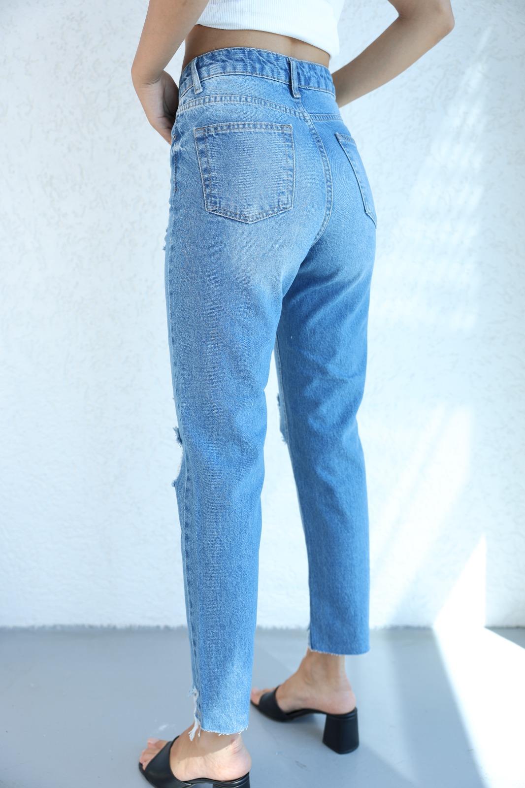 Jean/KotLazerli Püsküllü Mom