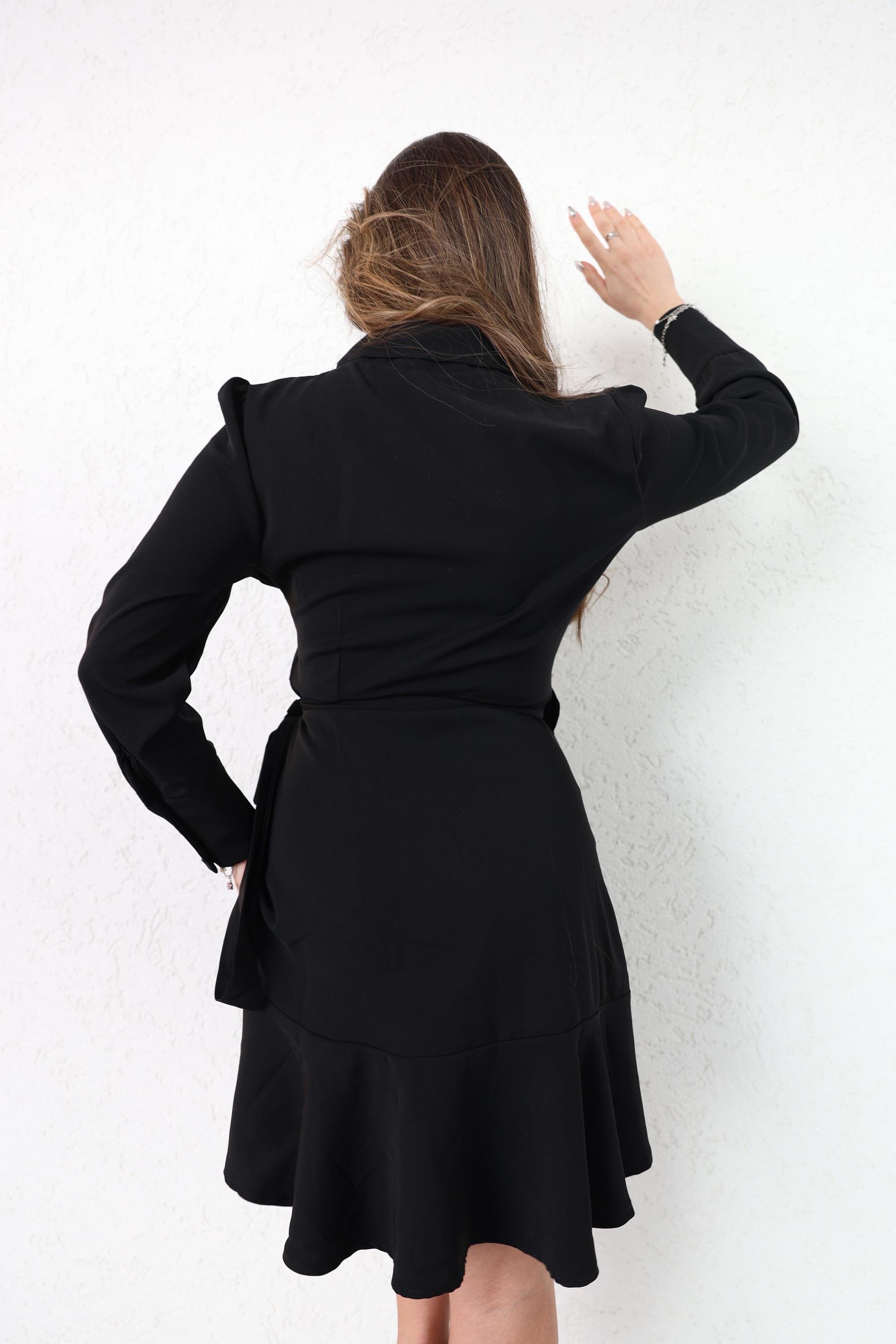 ElbiseKruvaze Tensel Elbise