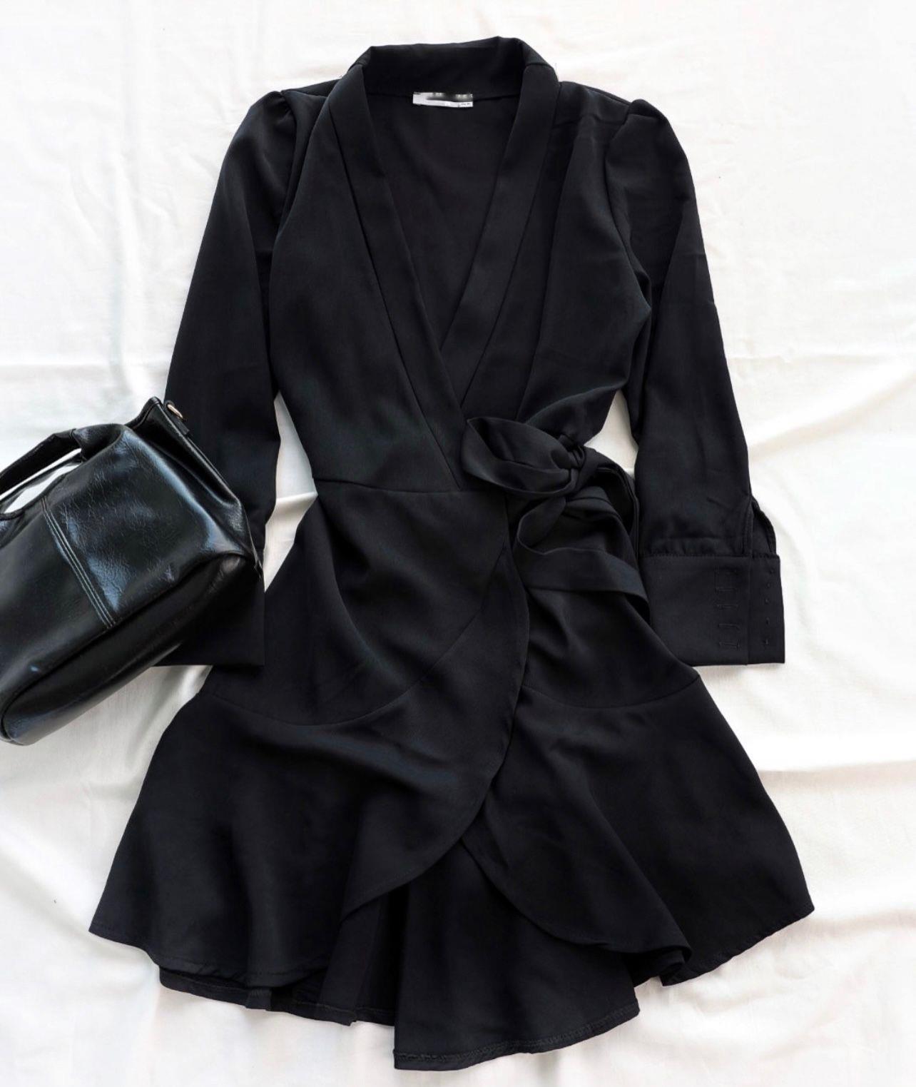 ElbiseKruvaze Tensel Elbise