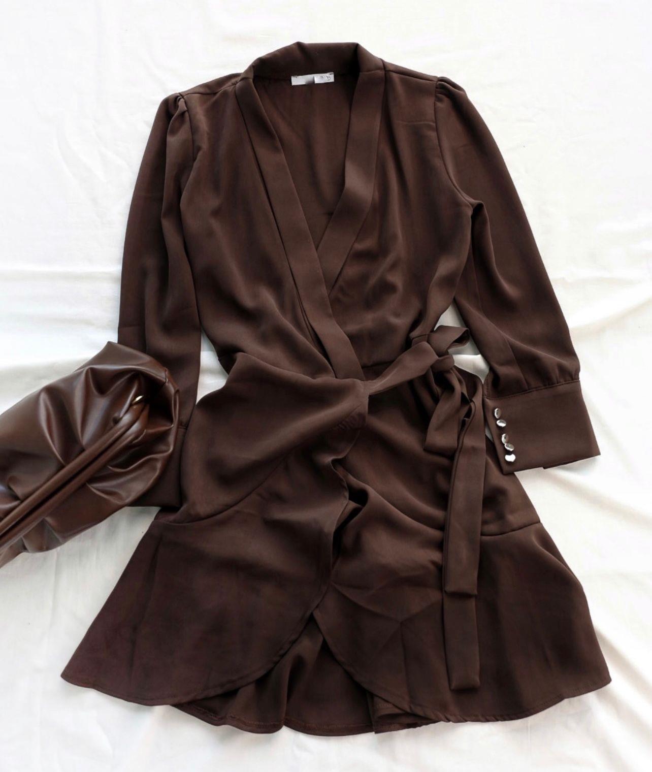 ElbiseKruvaze Tensel Elbise