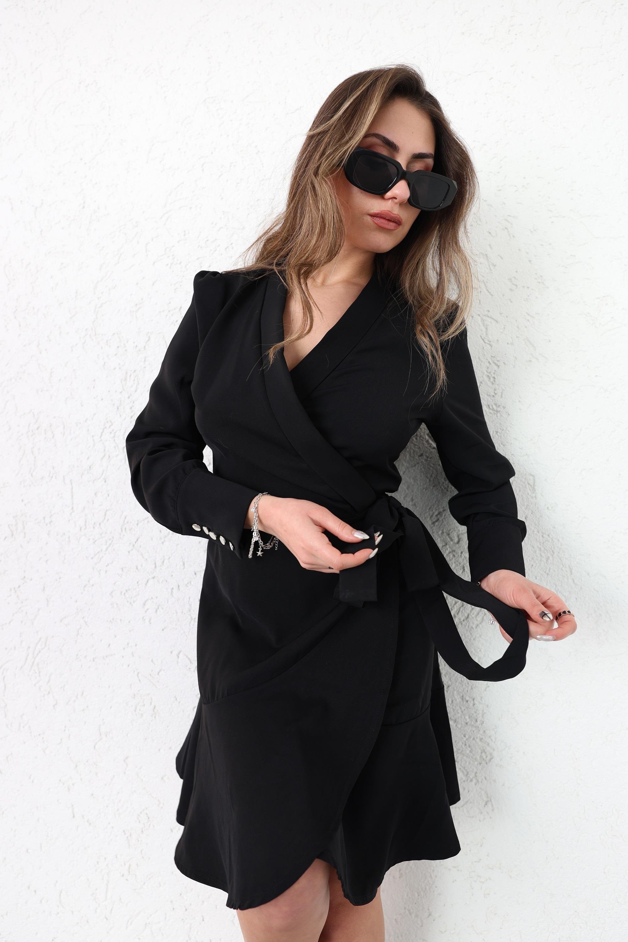 ElbiseKruvaze Tensel Elbise