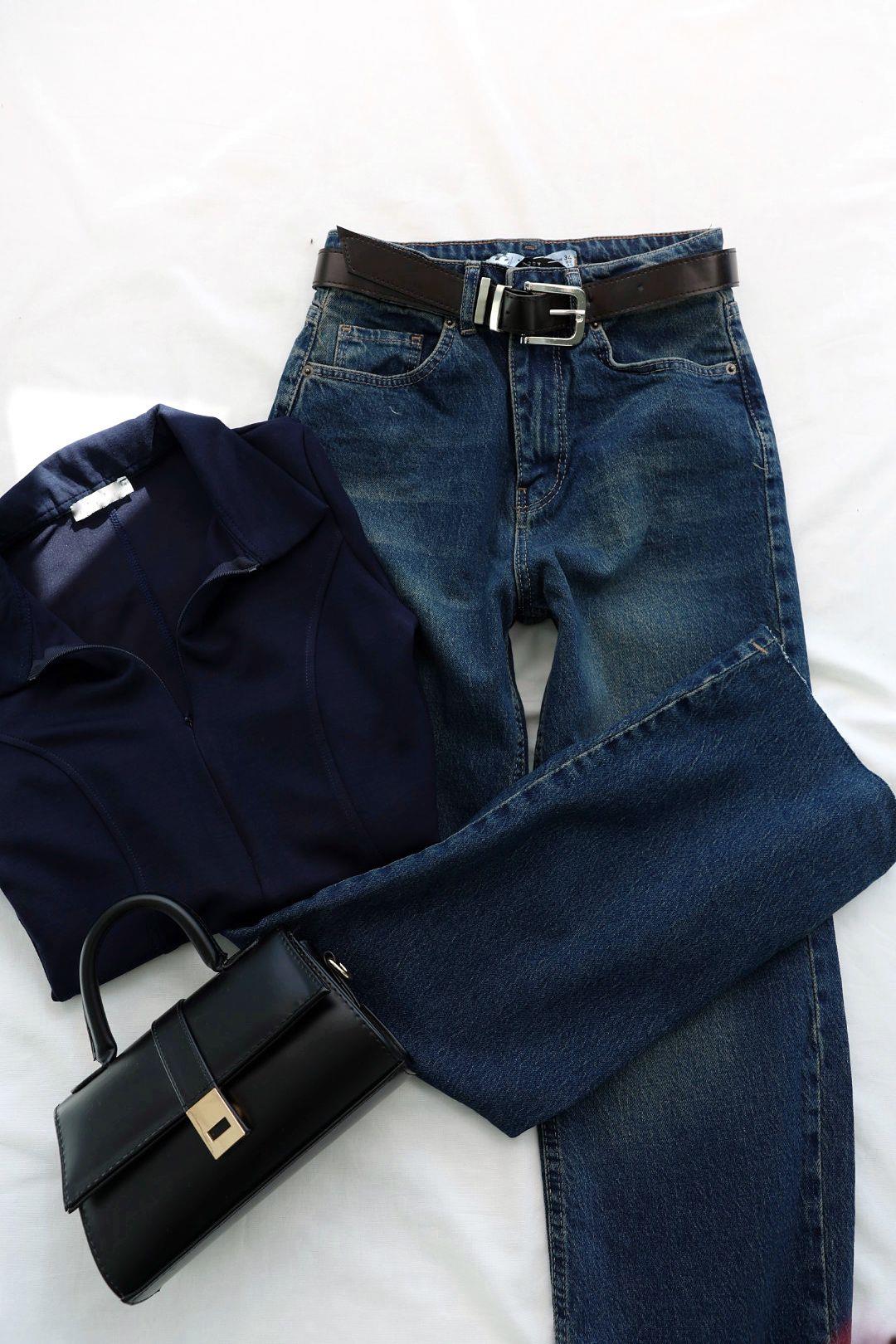 Jean/KotKesik Paça Kemerli Jean