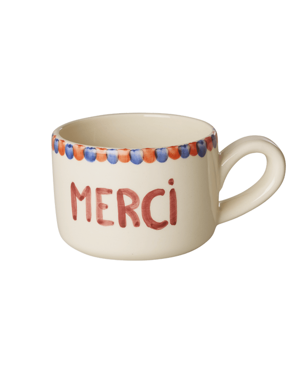 El Yapımı Seramik Kupa - Merci