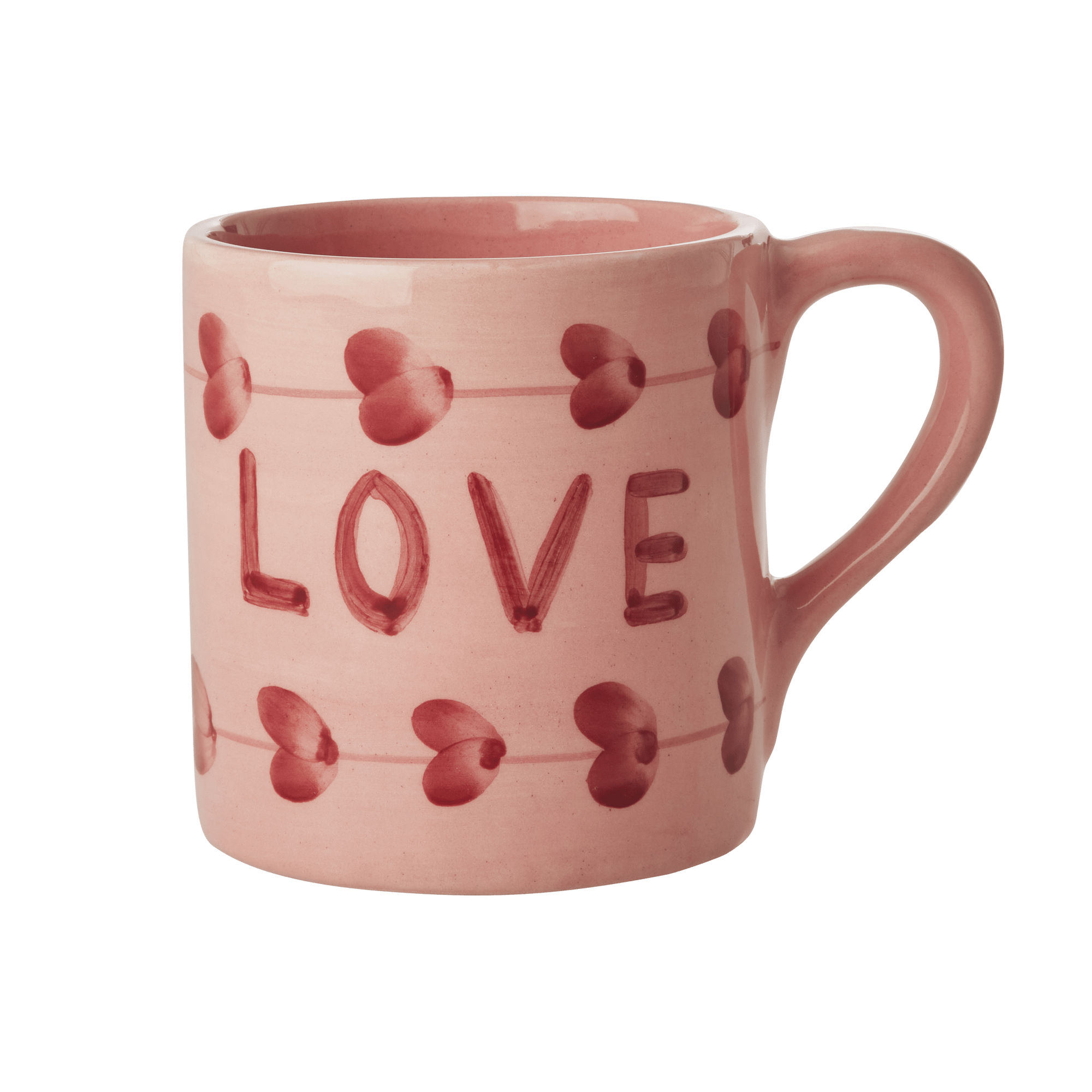 El Yapımı Seramik Mug - Love