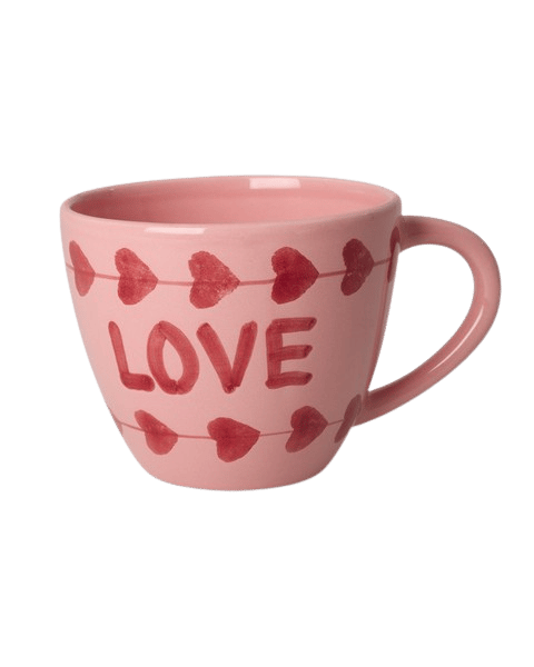 El Yapmı Seramik Jumbo Kupa - Love