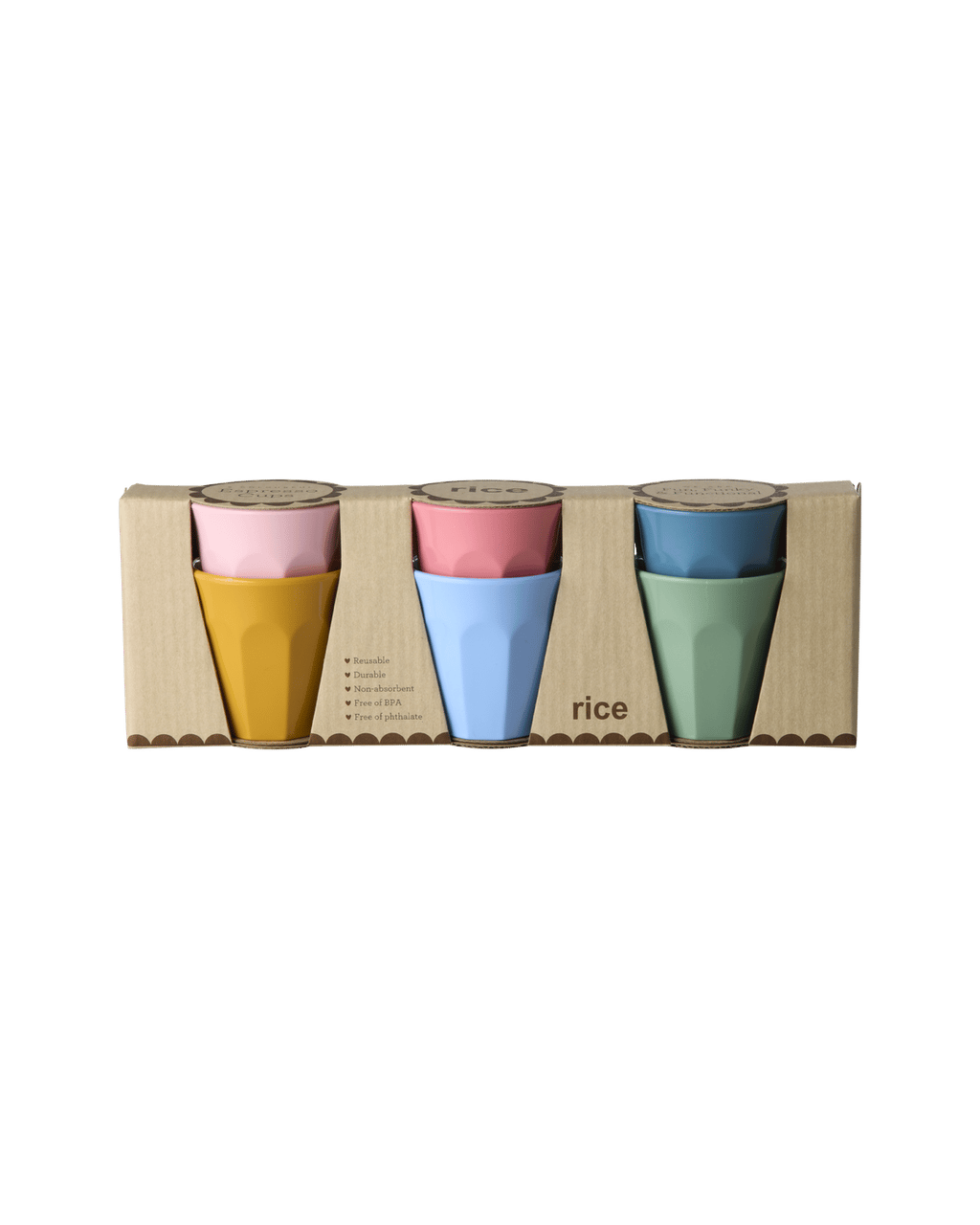 Melamin Bardak - Espresso Boy 6'lı Set
