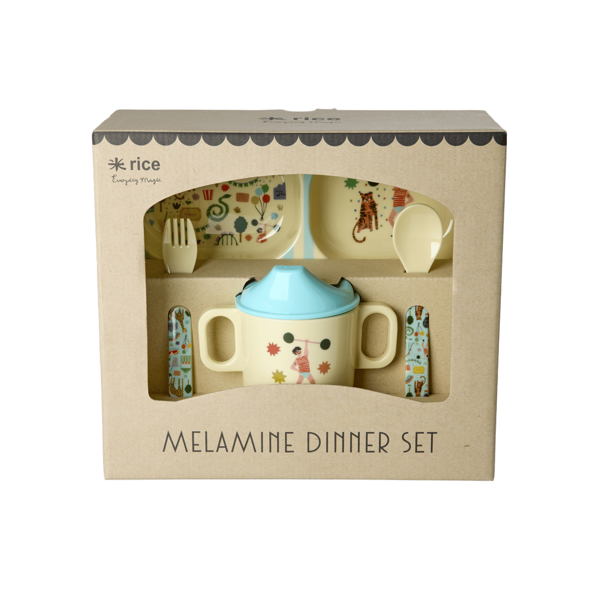 Melamin Çocuk Yemek Seti - Mint Lunapark