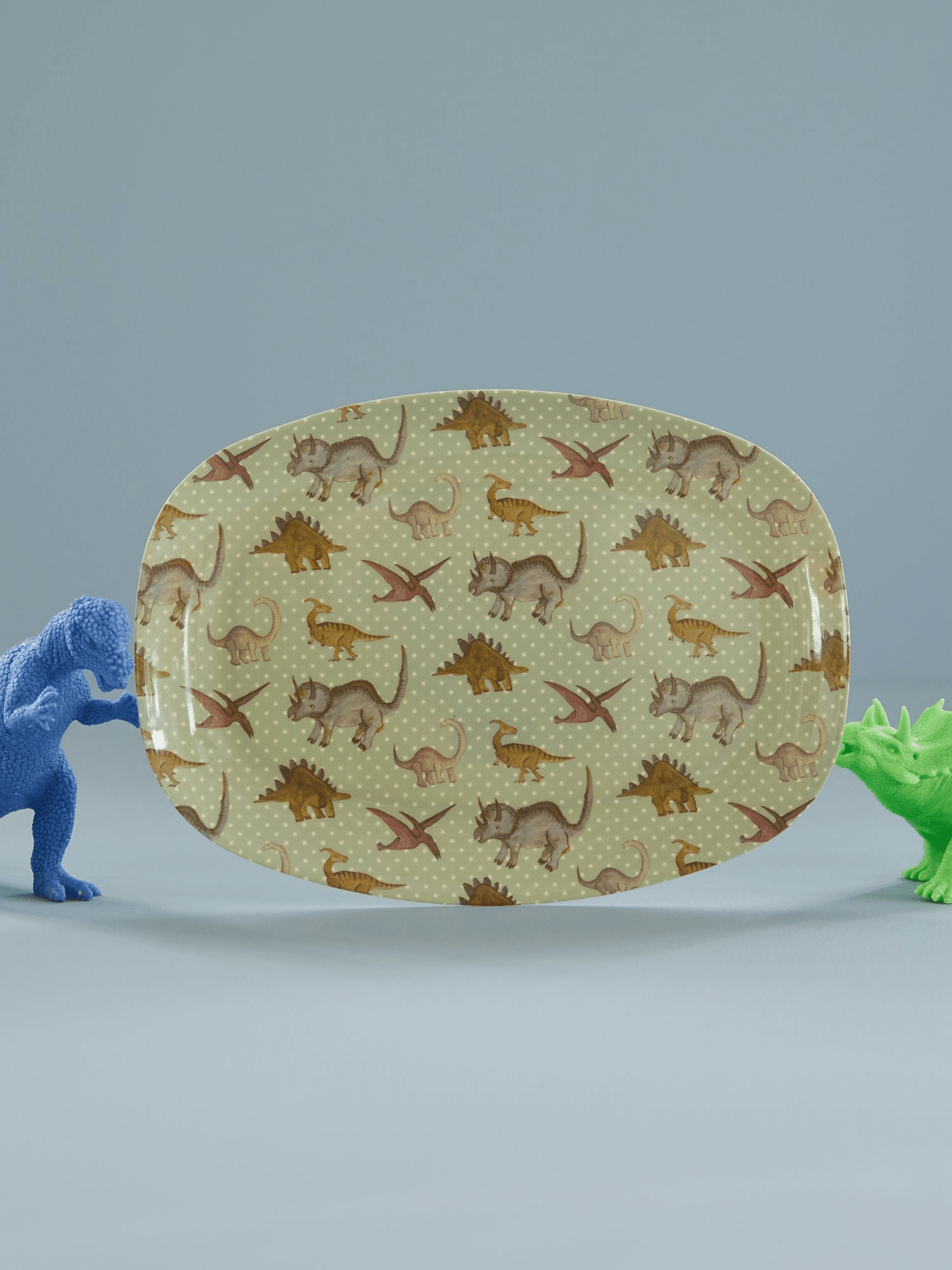 Melamin Dikdörtgen Tabak - Dino Print