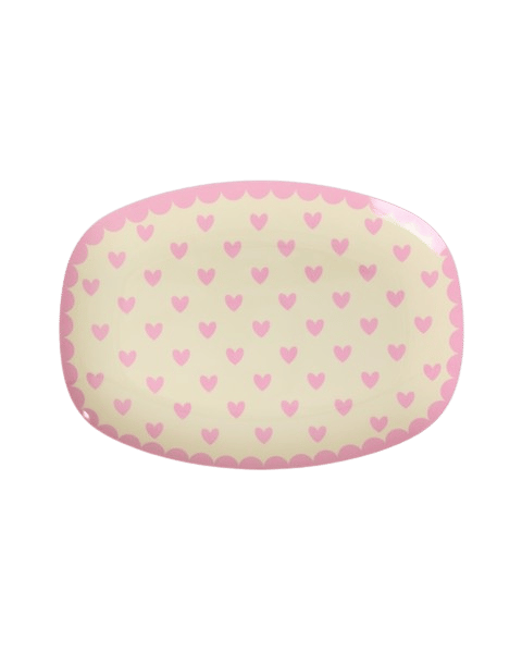 Melamin Küçük Dikdörtgen Tabak - Pembe