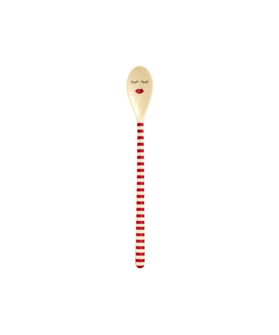 Melamin Latte Kaşığı - Kırmızı