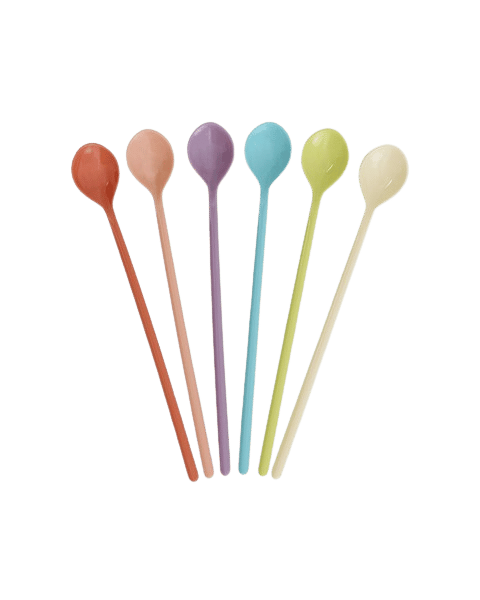 Melamin Latte Kaşık - 6'lı Set