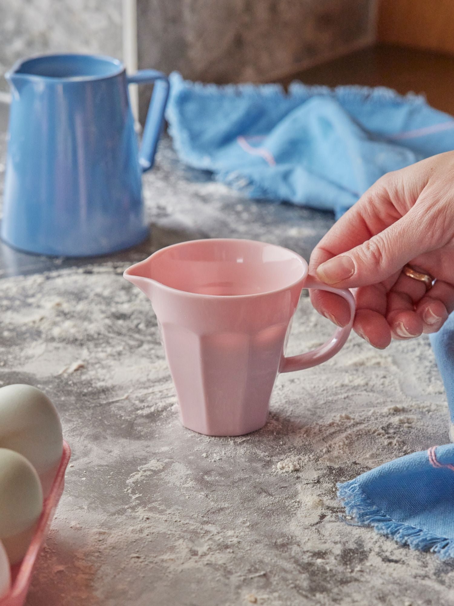Melamin Süt Potu - Açık Pembe