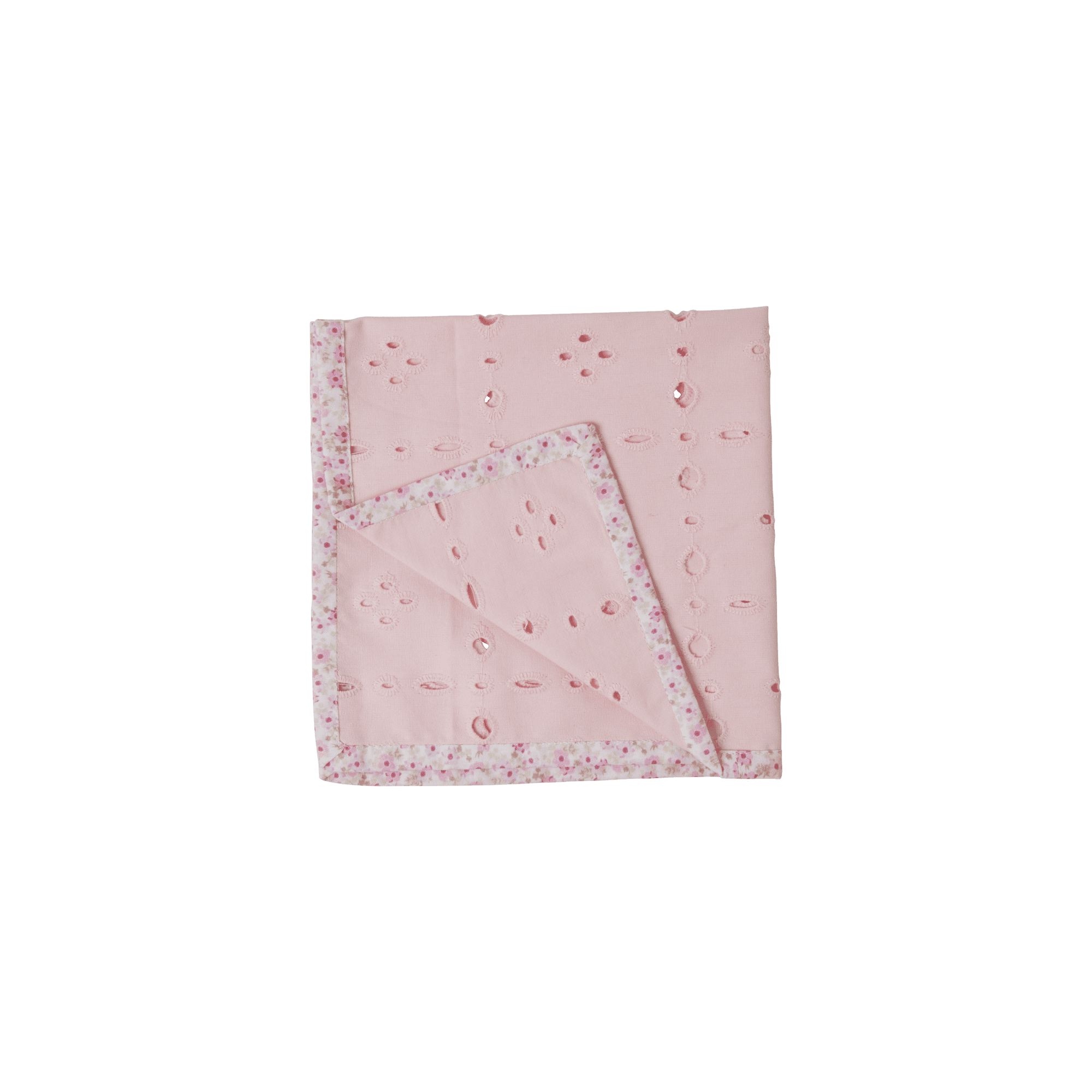 Pembe Çiçekli Baskılı Peçete - 2'li Set