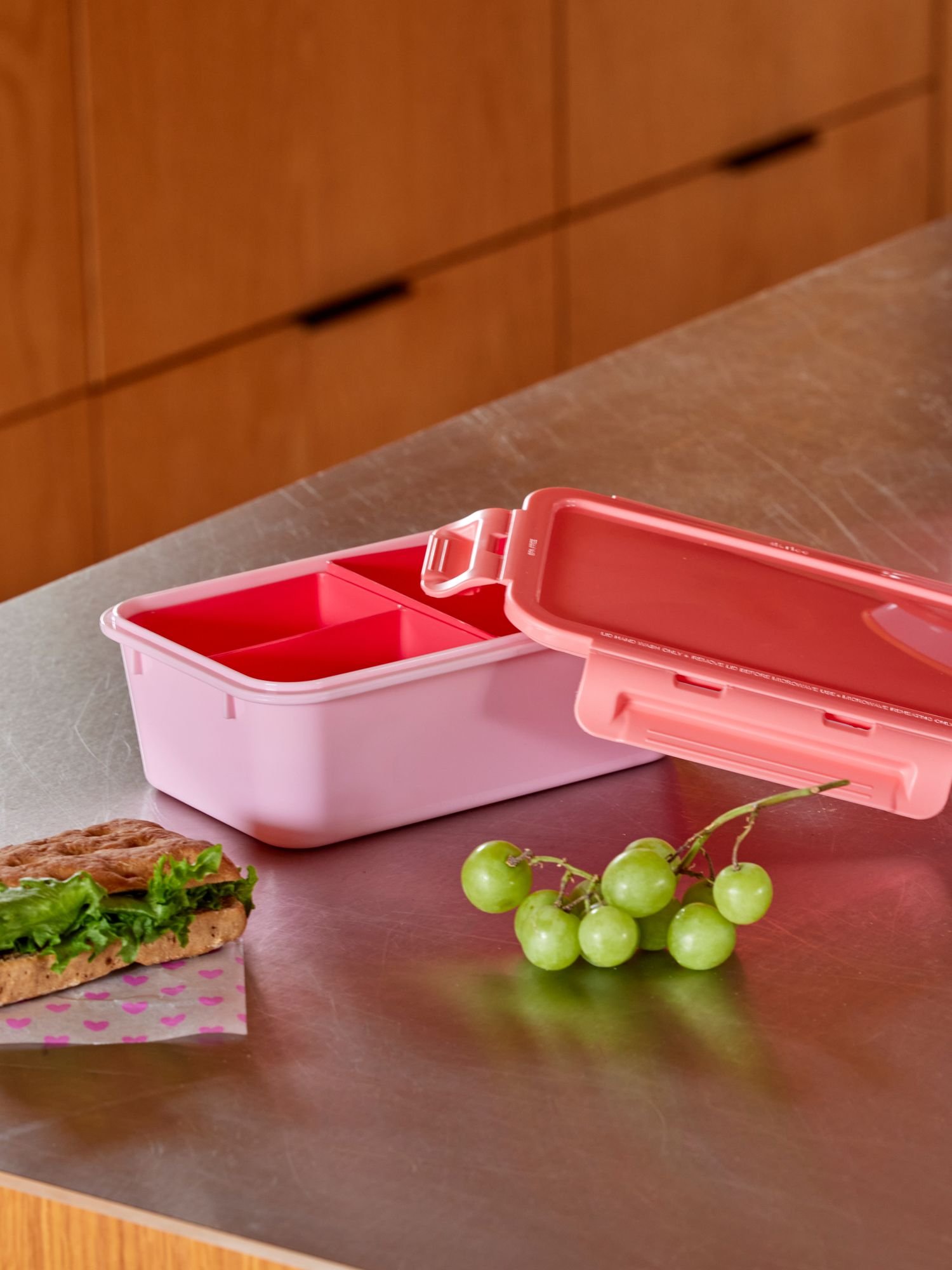 Plastik Lunchbox - Pembe ve Kırmızı