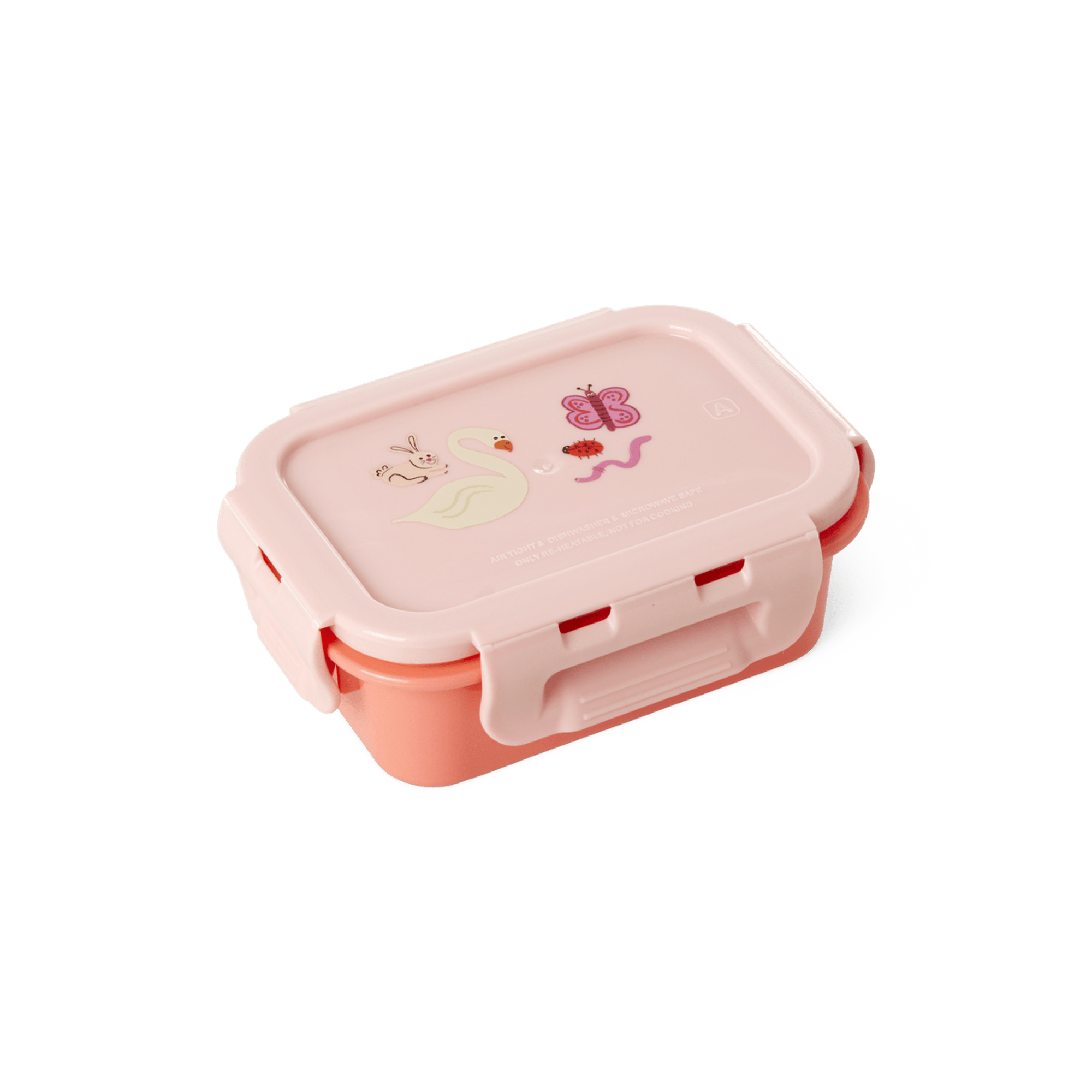 Plastik Small Lunchbox - Pembe Vahşi Yaşam