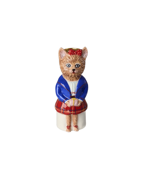 Seramik Şamdan - Kedi