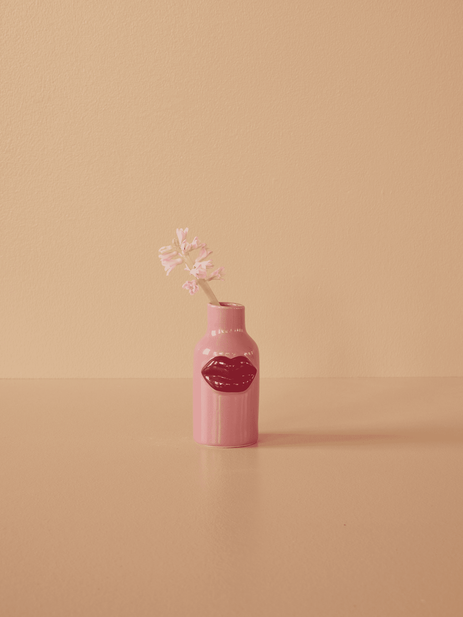 Small Dudak Vazo - Pembe