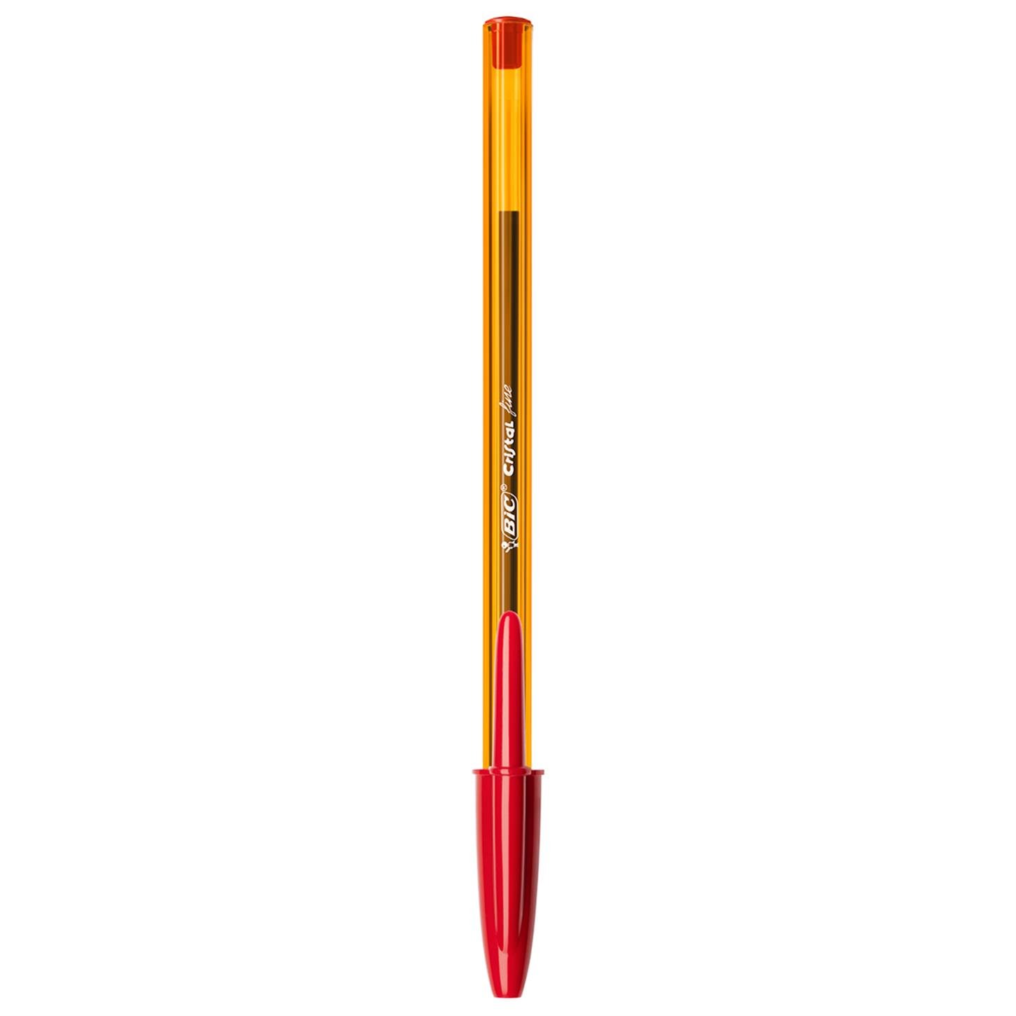 Bic Cristal Fine Tükenmez Kalem, Kırmızı