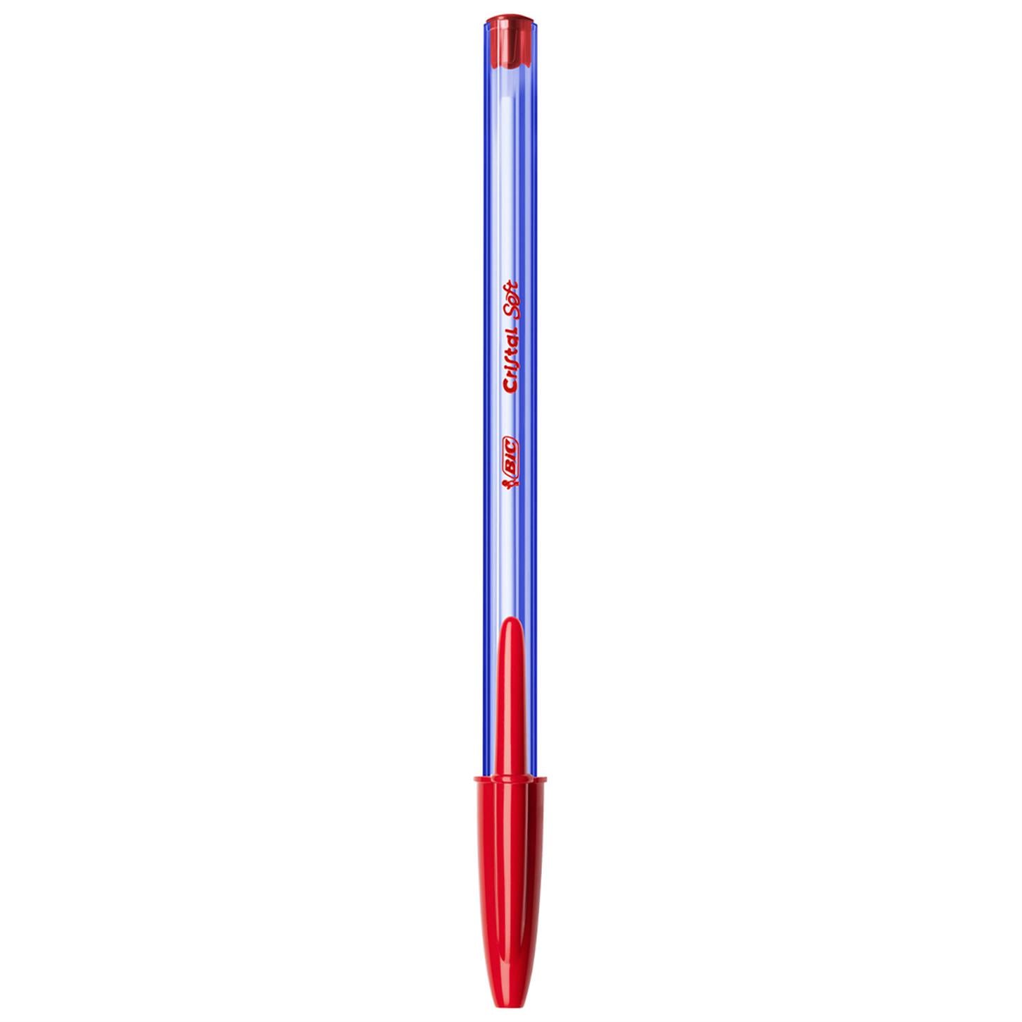 Bic Cristal Soft Tükenmez Kalem, Kırmızı