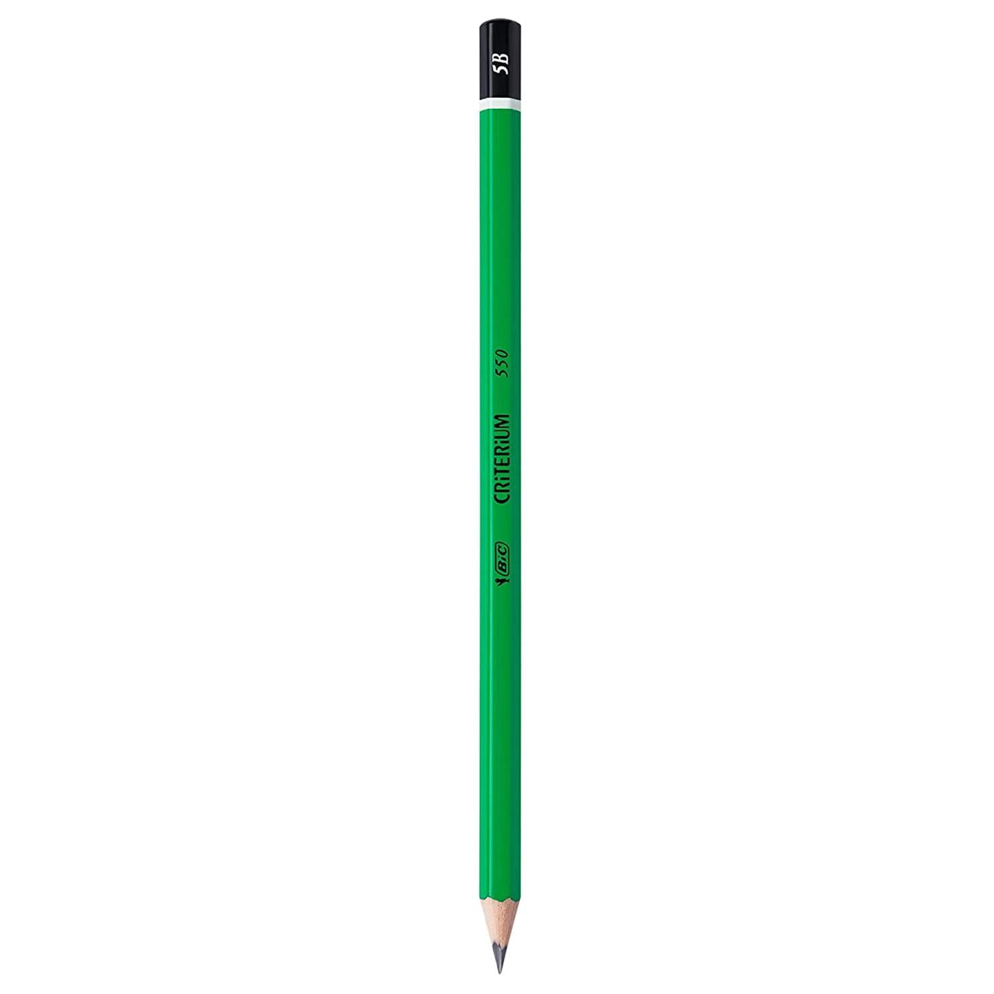 Bic Crıterıum 550 Dereceli Kurşun Kalem, Siyah Uç, Yeşil Gövde, 5B