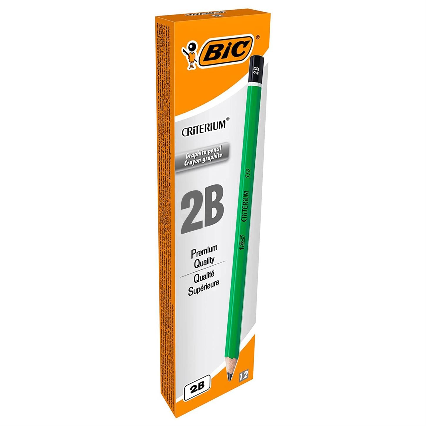 Bic Crıterıum 550 Dereceli Kurşun Kalem Siyah Uç  12li Kutu Yeşil Gövde 2B