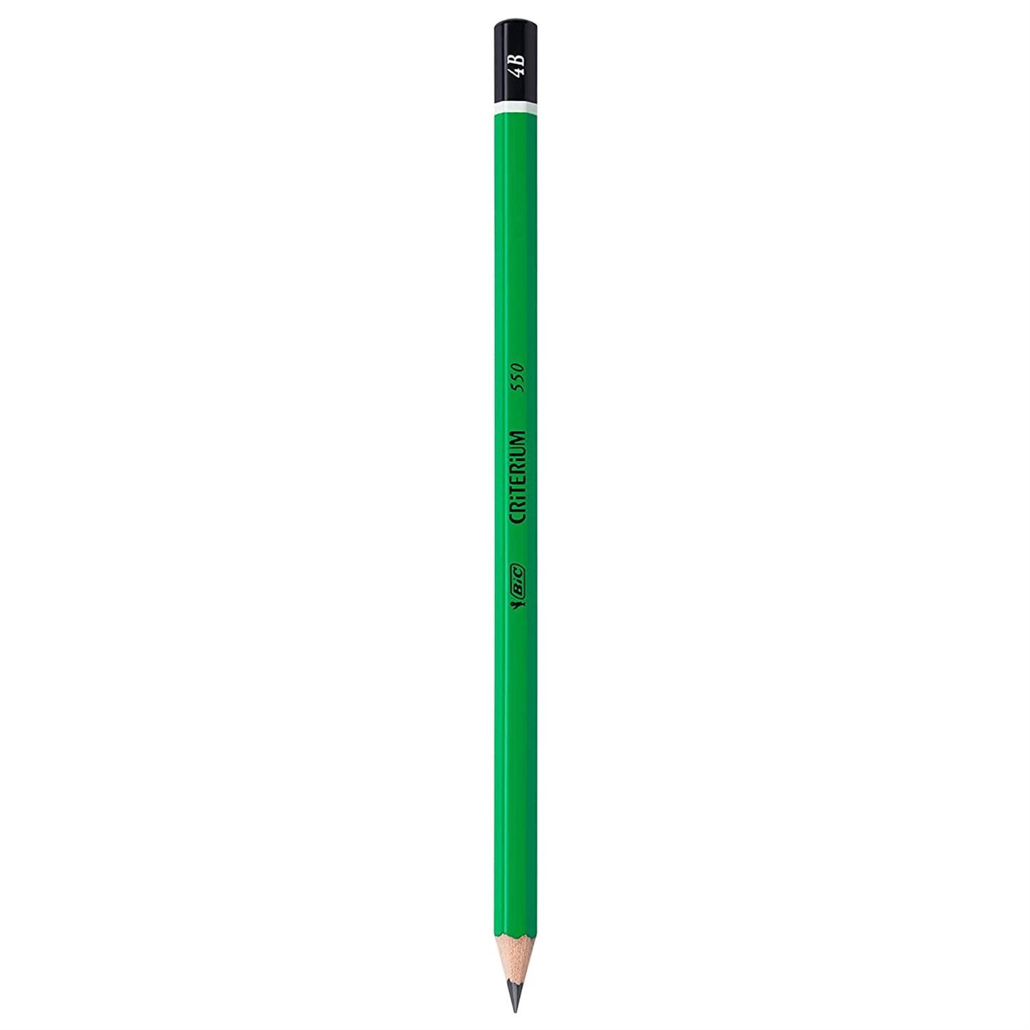 Bic Crıterıum 550 Dereceli Kurşun Kalem, Siyah Uç, Yeşil Gövde, 4B