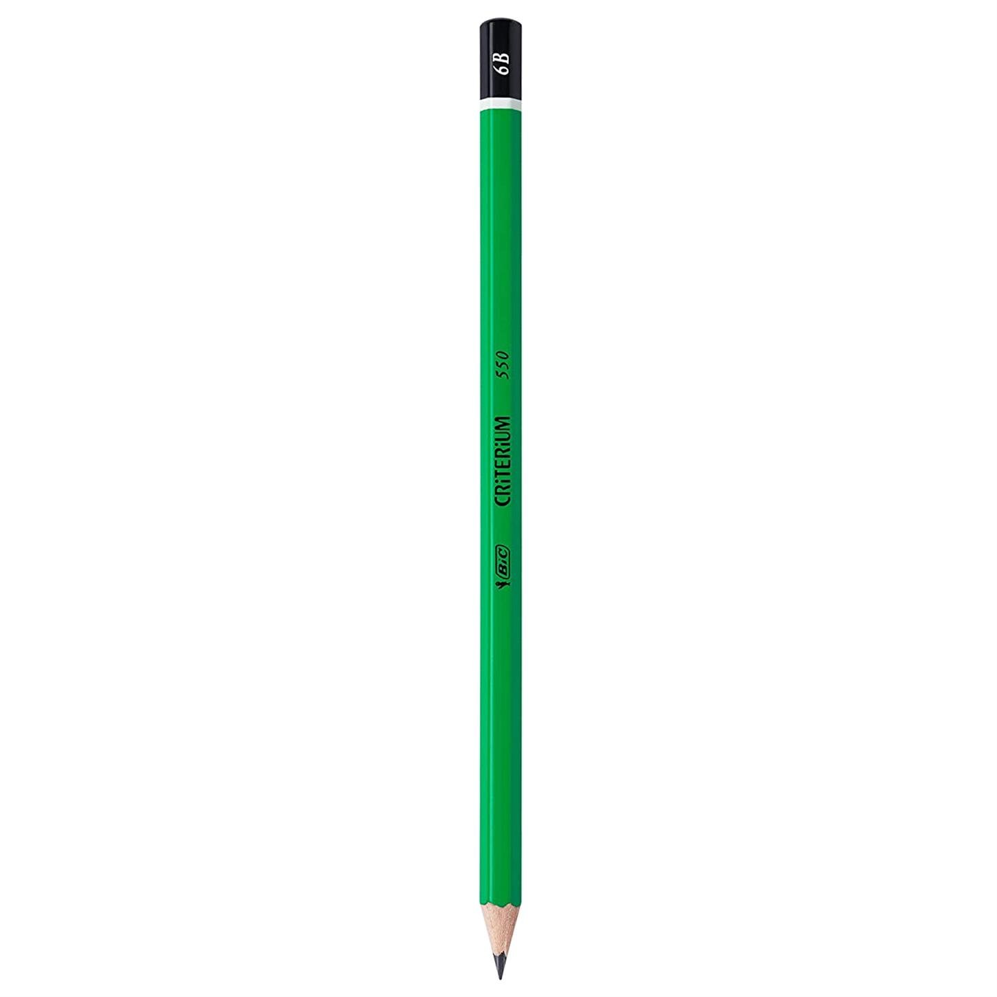 Bic Crıterıum 550 Dereceli Kurşun Kalem, Siyah Uç, Yeşil Gövde, 6B