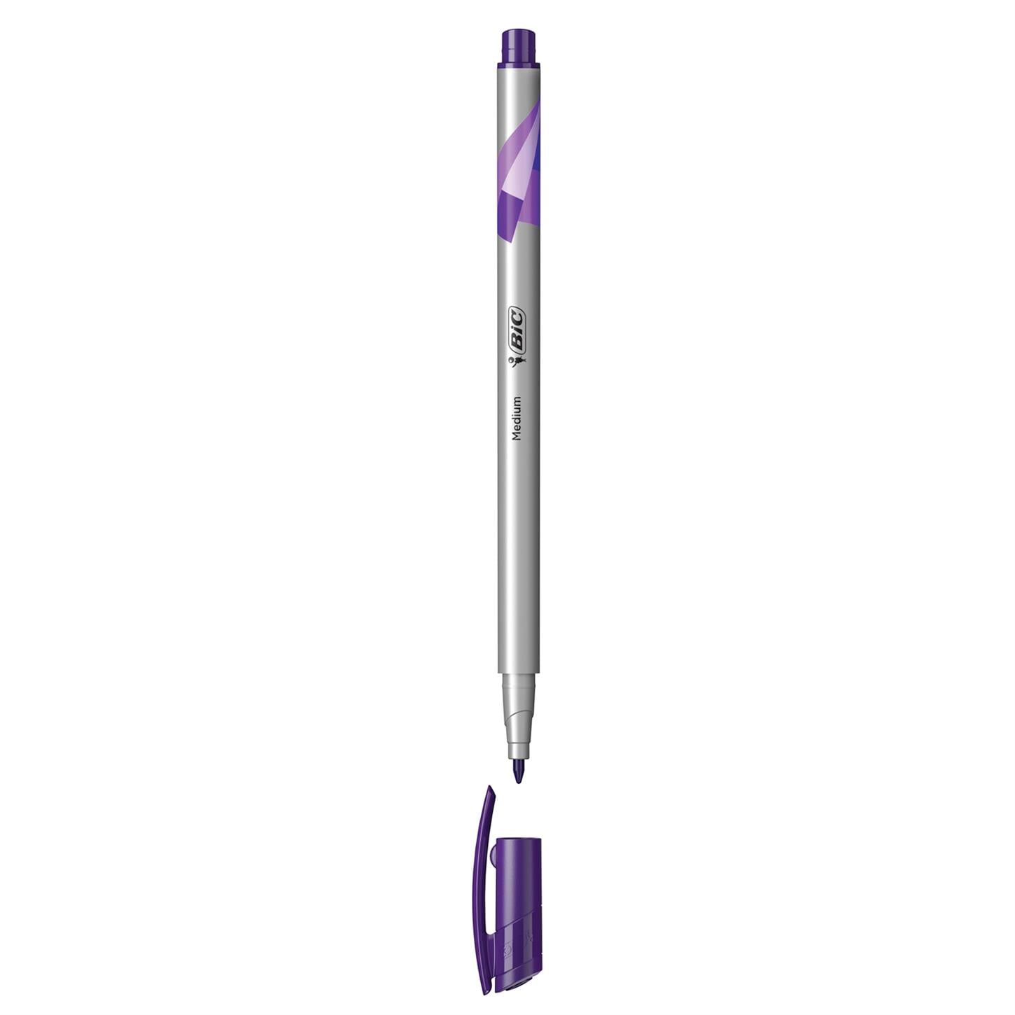 Bic Intensıty Medıum Lıner Keçe Uçlu Kalem, Mor