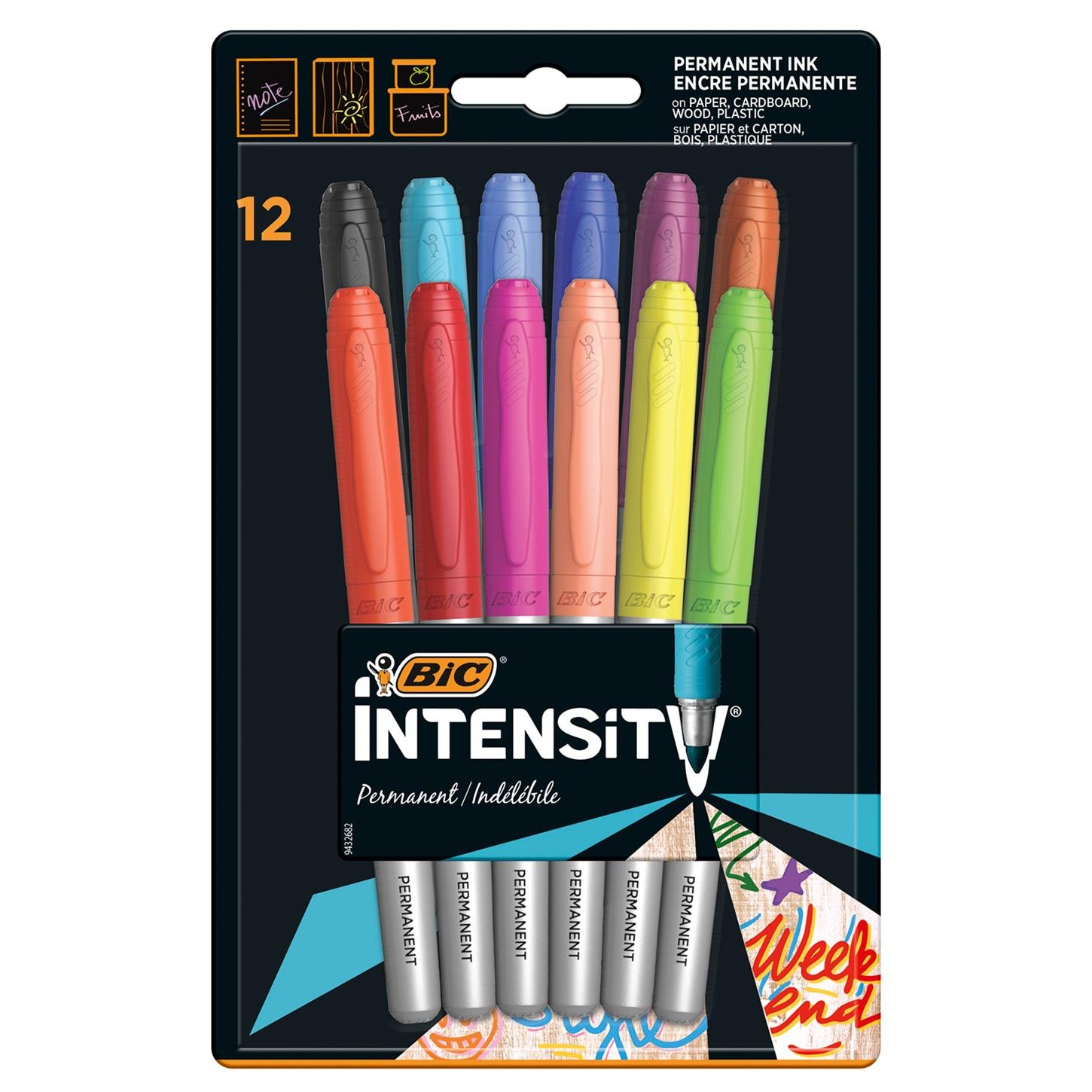 Bic Intensıty Permanent Markör Kalem, 12'li  Blister