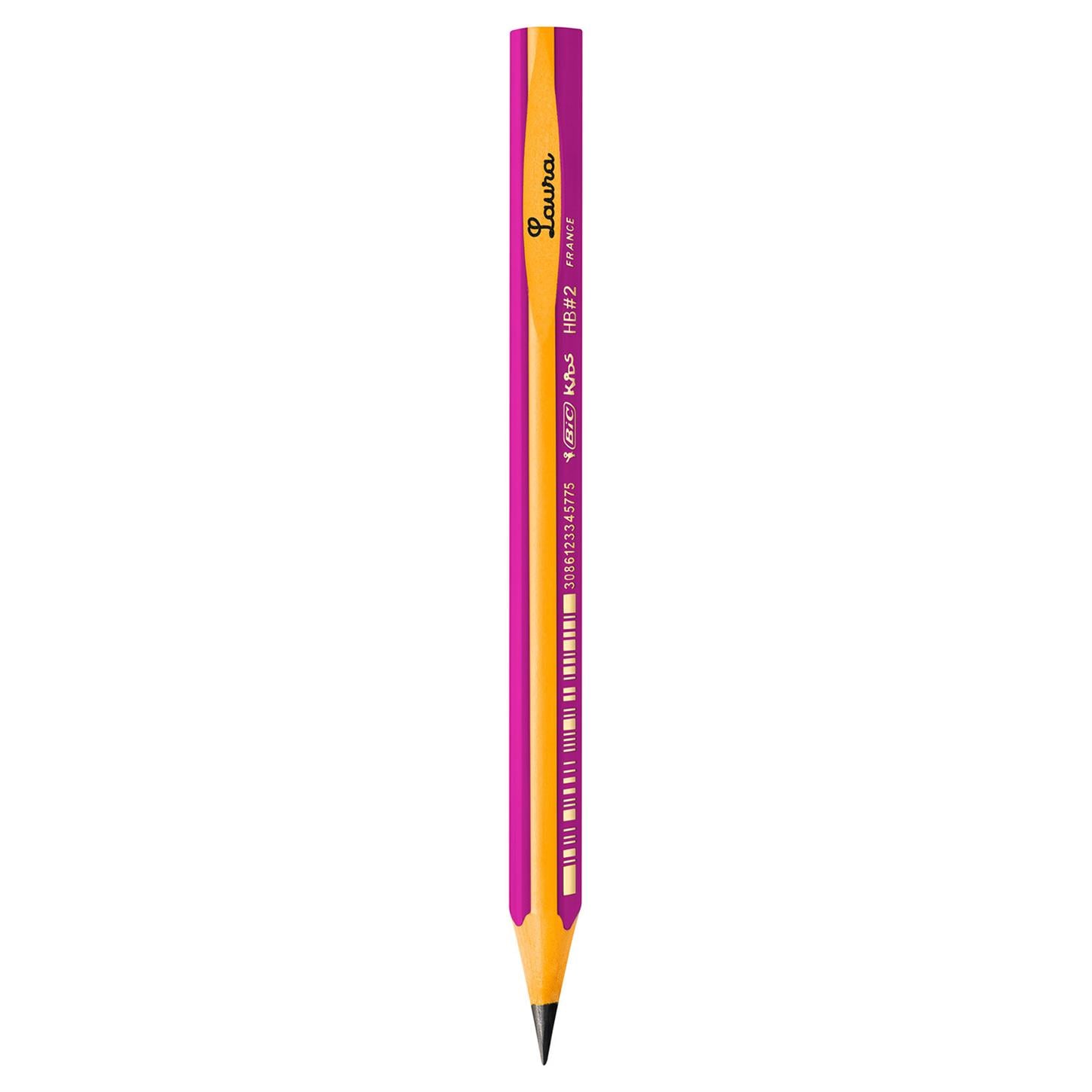 Bic Kıds Evolutıon Üçgen Jumbo Başlangıç Kurşun  kalemi, Siyah Uç, Pembe Gövde,