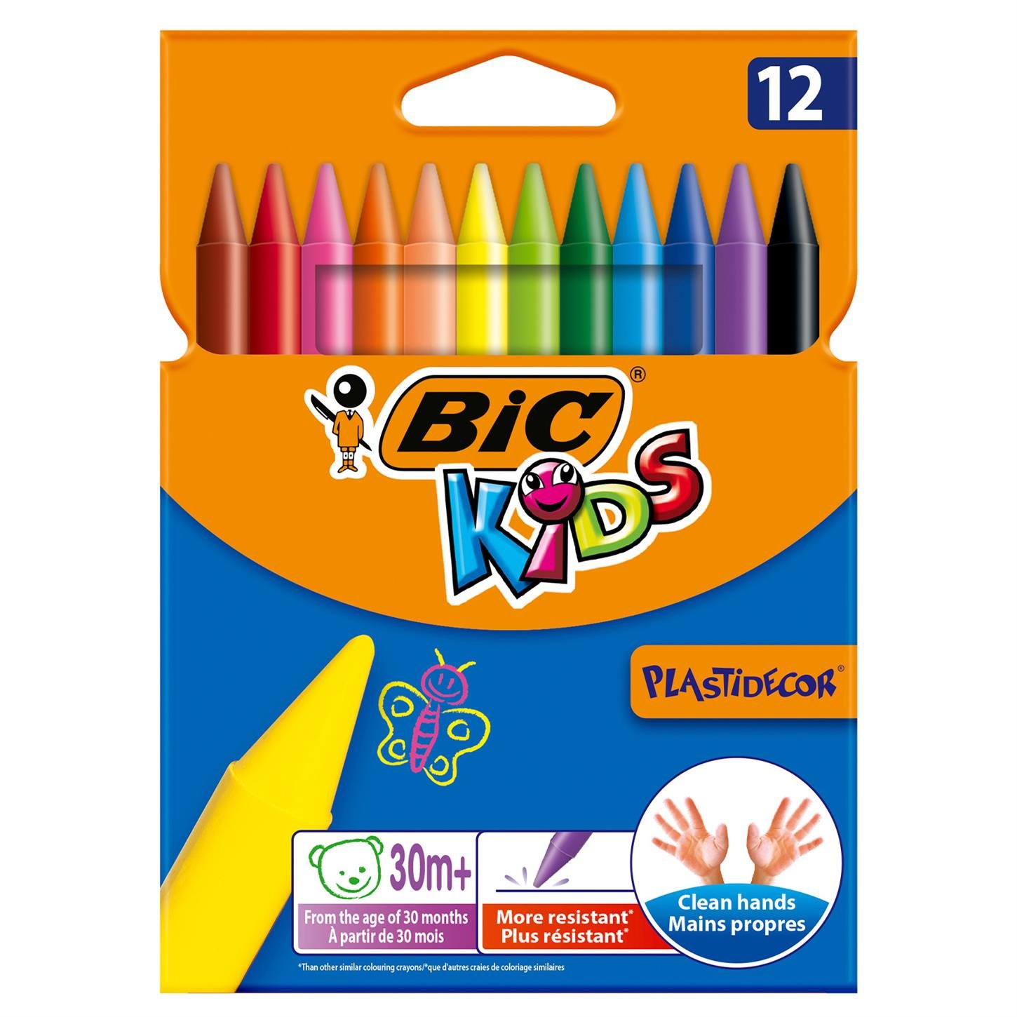 Bic Silinebilir Pastel Boya, 12 Renk