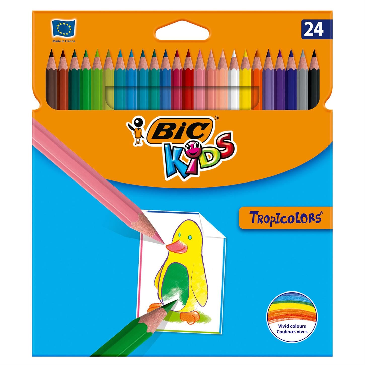 Bic Tropıcolors Kuru Boya Kalemi 24 Renk