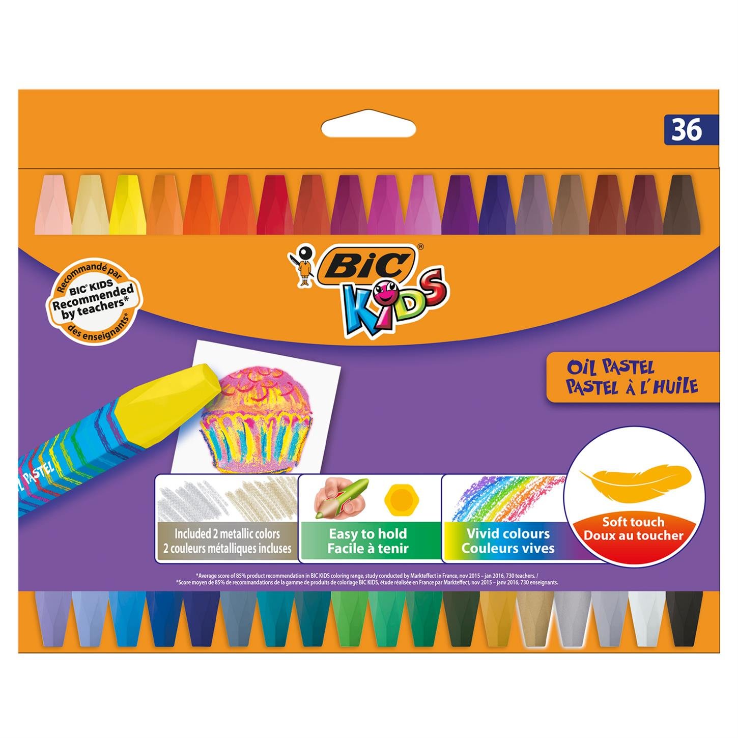 Bic Yağlı Pastel Boya, 36 Renk