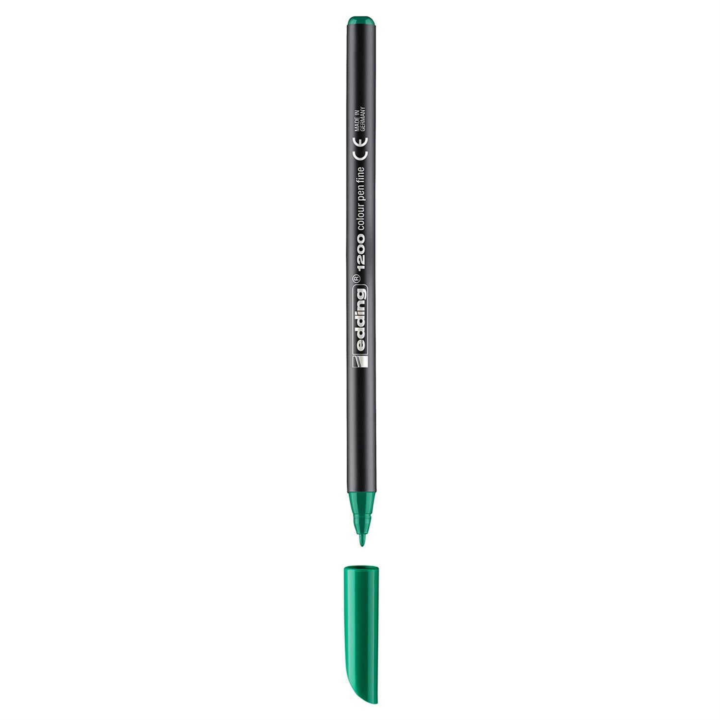 Edding 1200 İnce Uçlu Keçeli Kalem Yuvarlak Uç 1 mm Yeşil