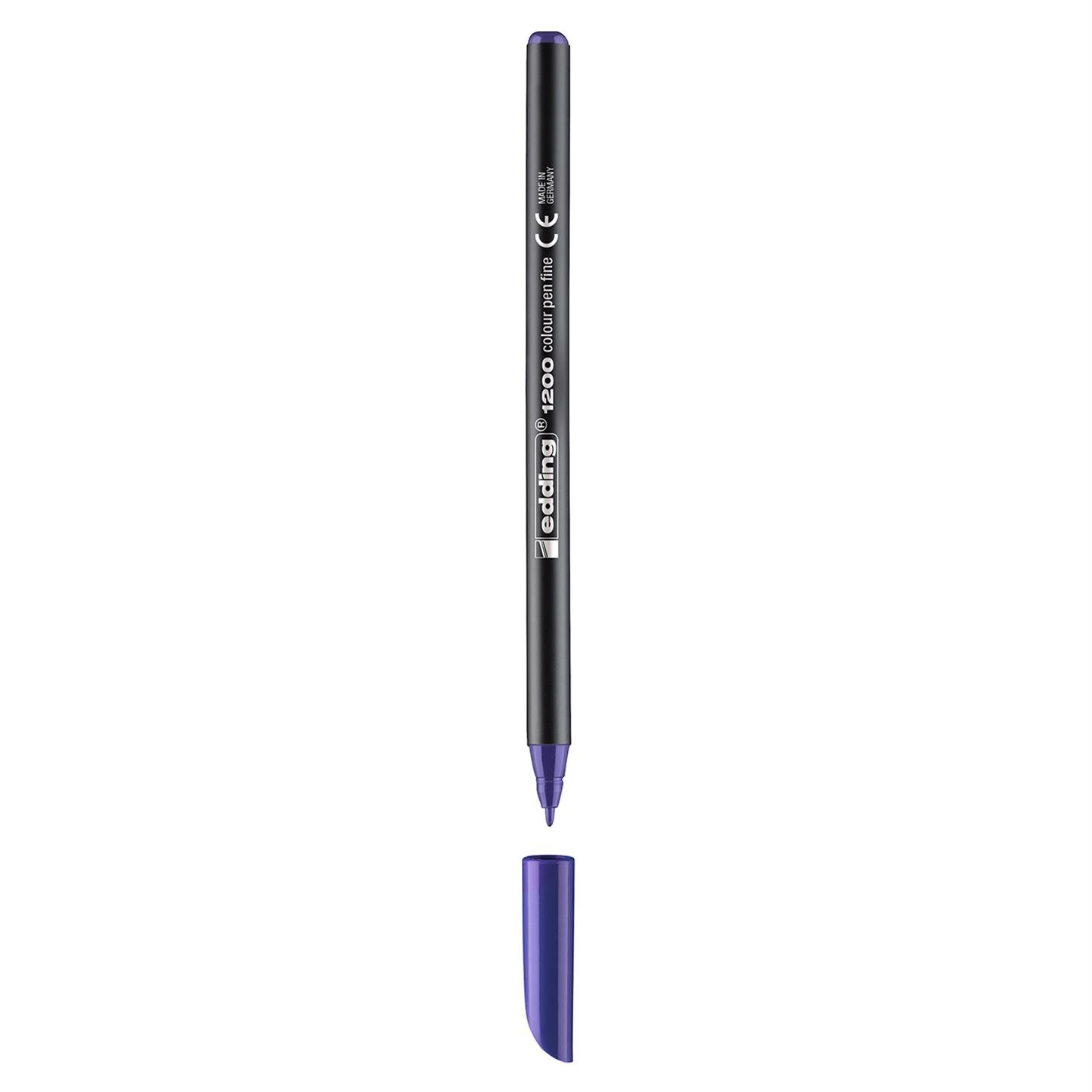 Edding 1200 İnce Uçlu Keçeli Kalem Yuvarlak Uç  1 mm Mor