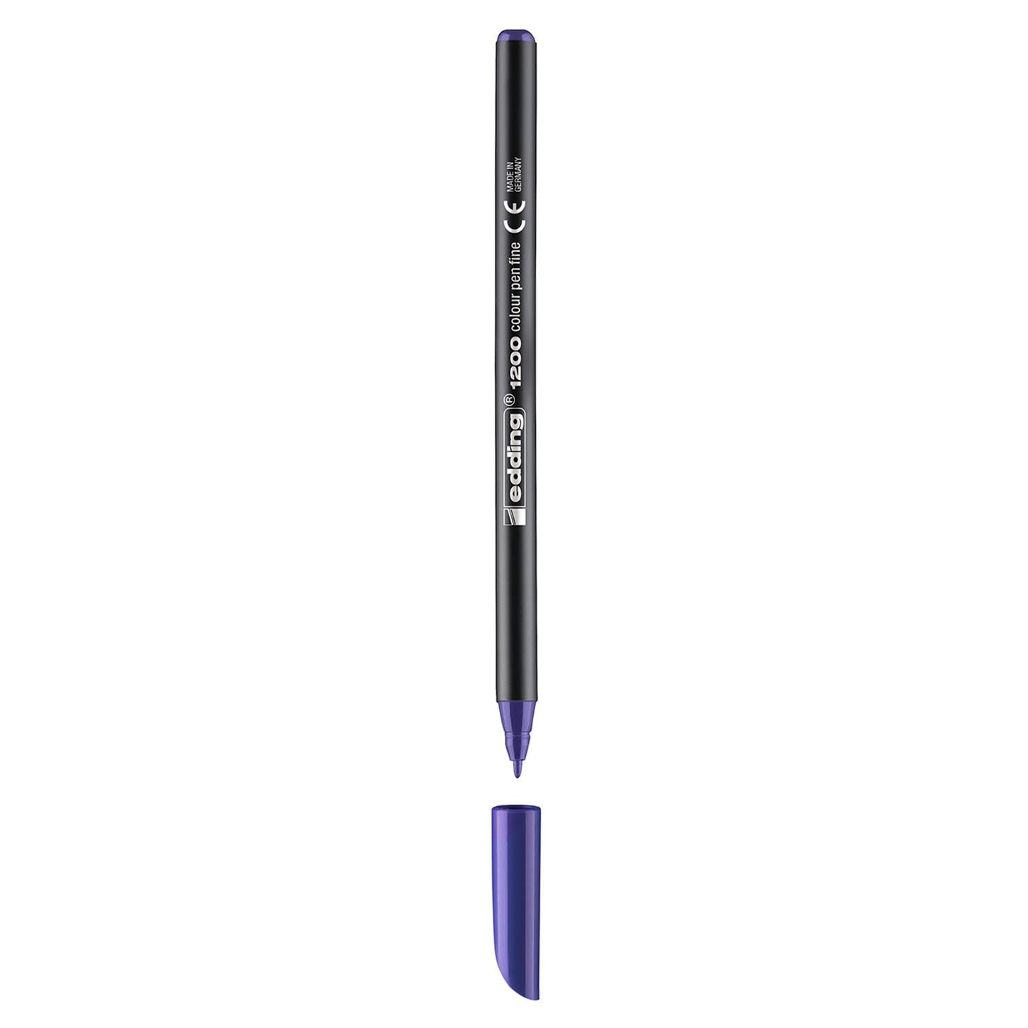 Edding 1200 İnce Uçlu Keçeli Kalem Yuvarlak Uç  1 mm Mor