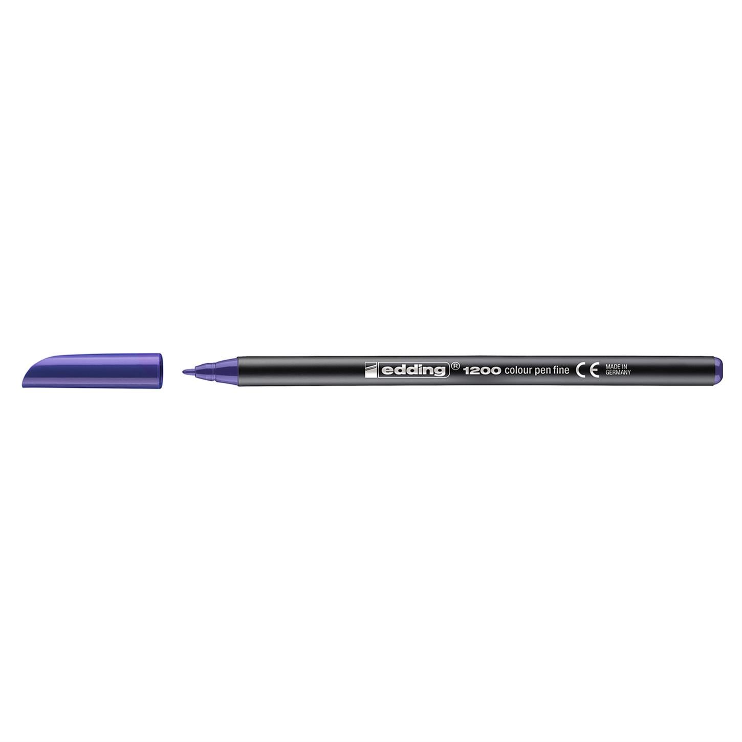 Edding 1200 İnce Uçlu Keçeli Kalem Yuvarlak Uç  1 mm Mor