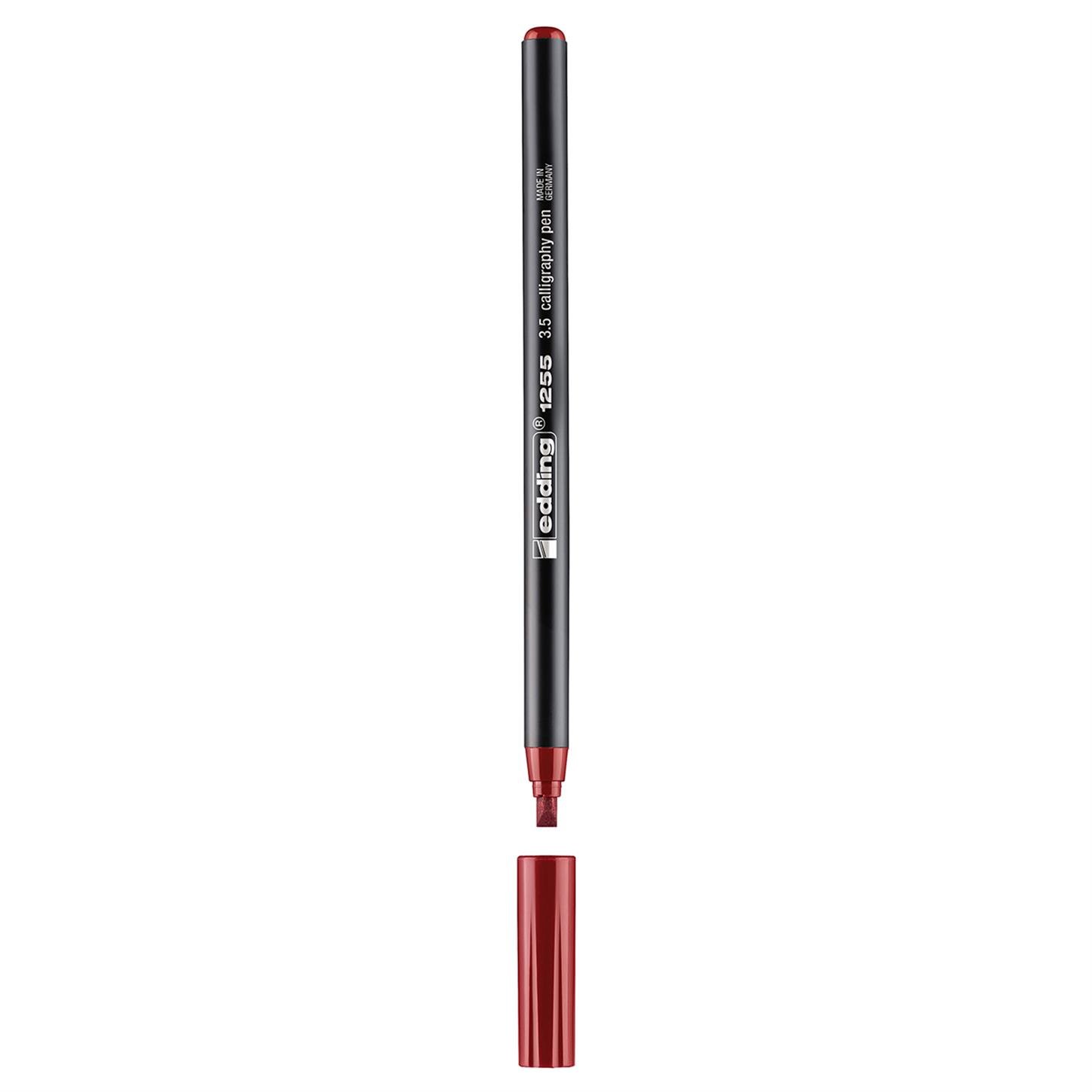 Edding 1255 Kaligrafi Kalemi Kesik Uç 35 mm Bordo